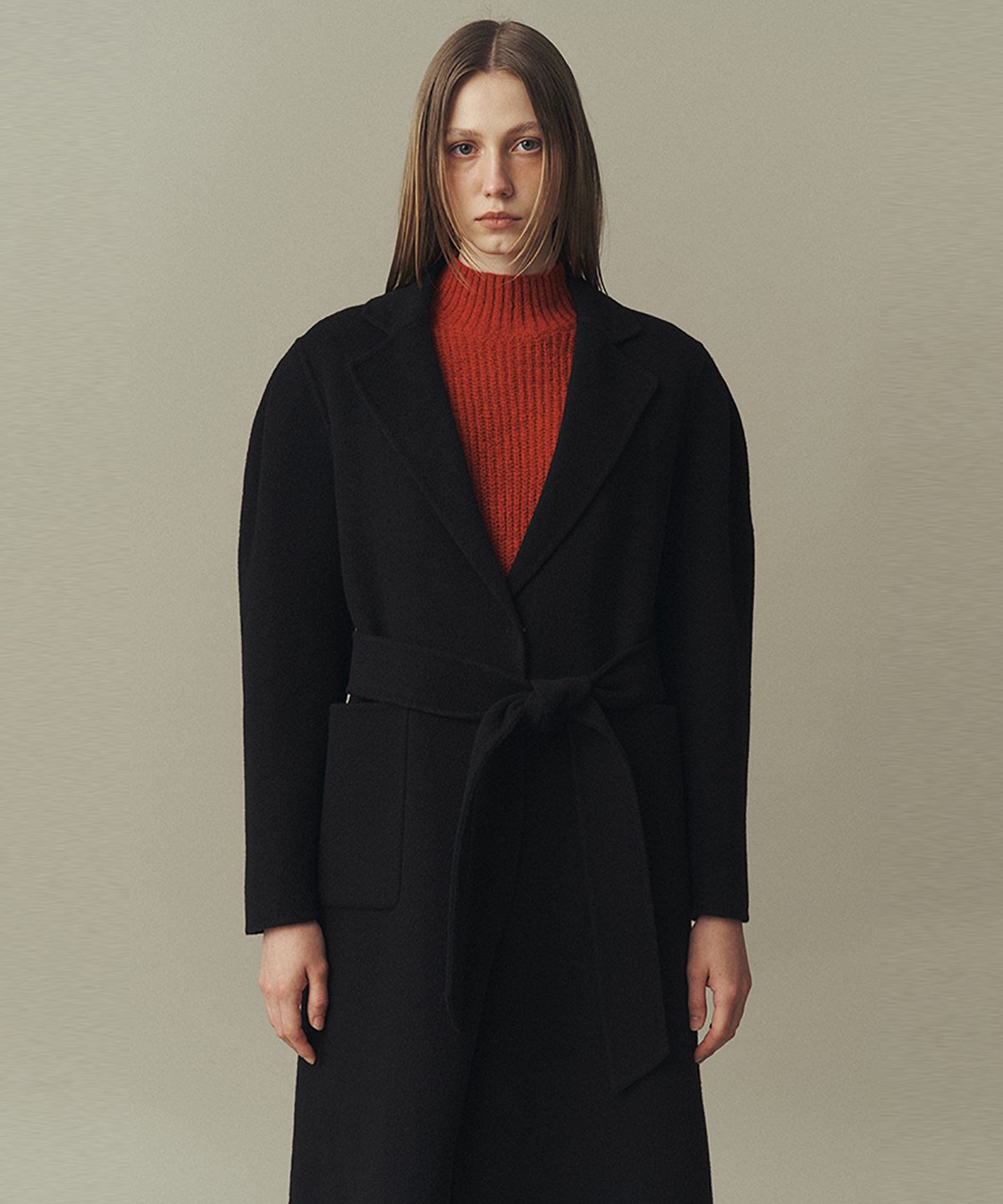 아위(AHWE) PUFF SLEEVES HANDMADE COAT_BLACK