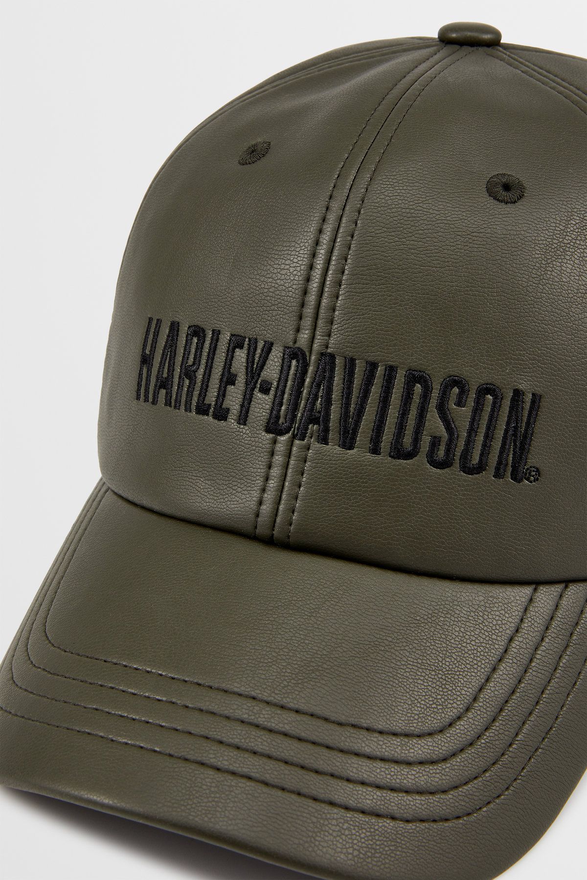 할리데이비슨 컬렉션스®(HARLEY-DAVIDSON COLLECTIONS®) 신세틱 레더 캡 카키 HH15181101