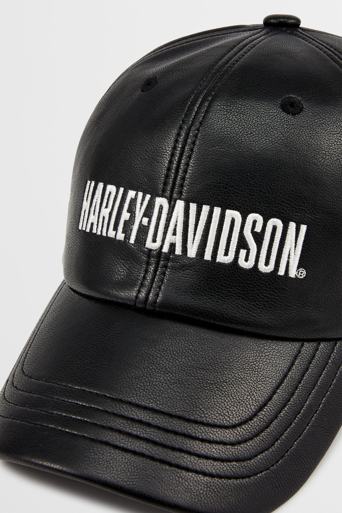 할리데이비슨 컬렉션스®(HARLEY-DAVIDSON COLLECTIONS®) 신세틱 레더 캡 블랙 HH15181101