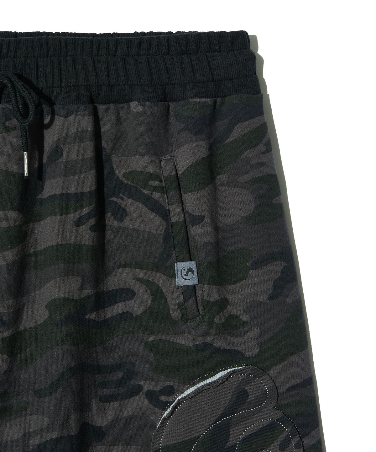 피스메이커(PIECE MAKER) TS LOGO APPLIQUE SWEAT PANTS (CAMOUFLAGE)