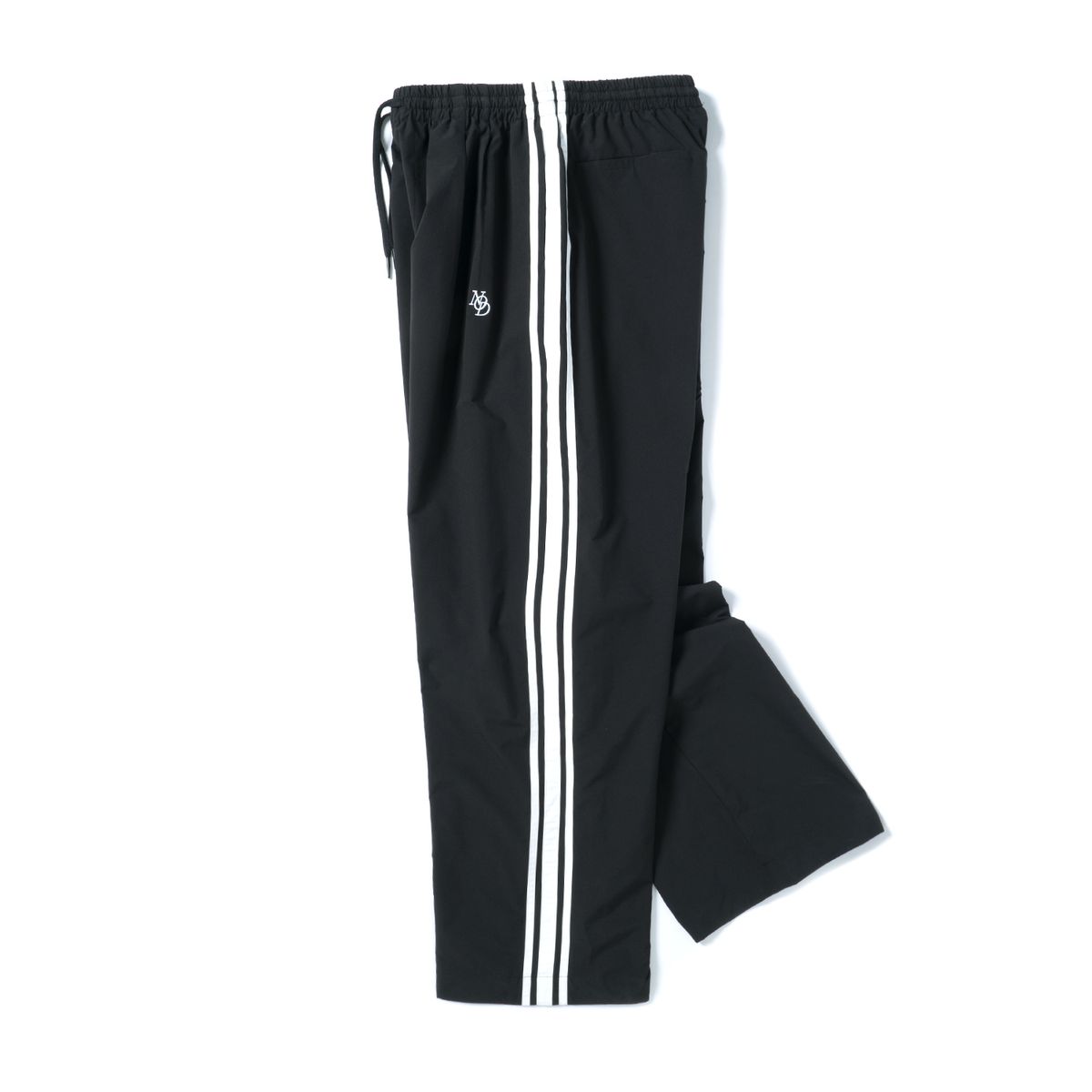 노드(NOD) Side line Wide Nylon pants (Black)