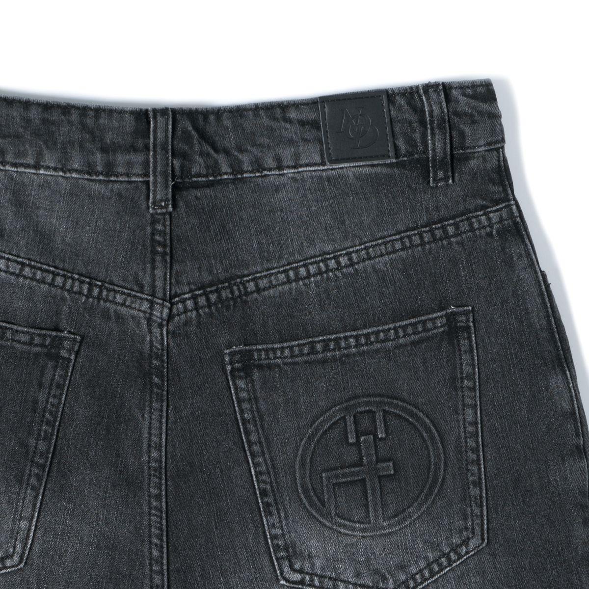노드(NOD) Glen Wide Baggy Denim pants (Black)