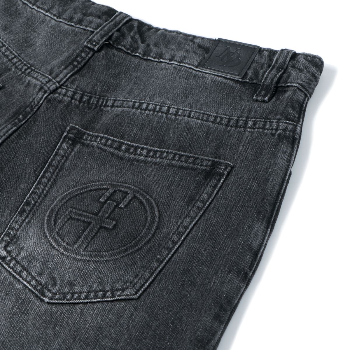 노드(NOD) Glen Wide Baggy Denim pants (Black)