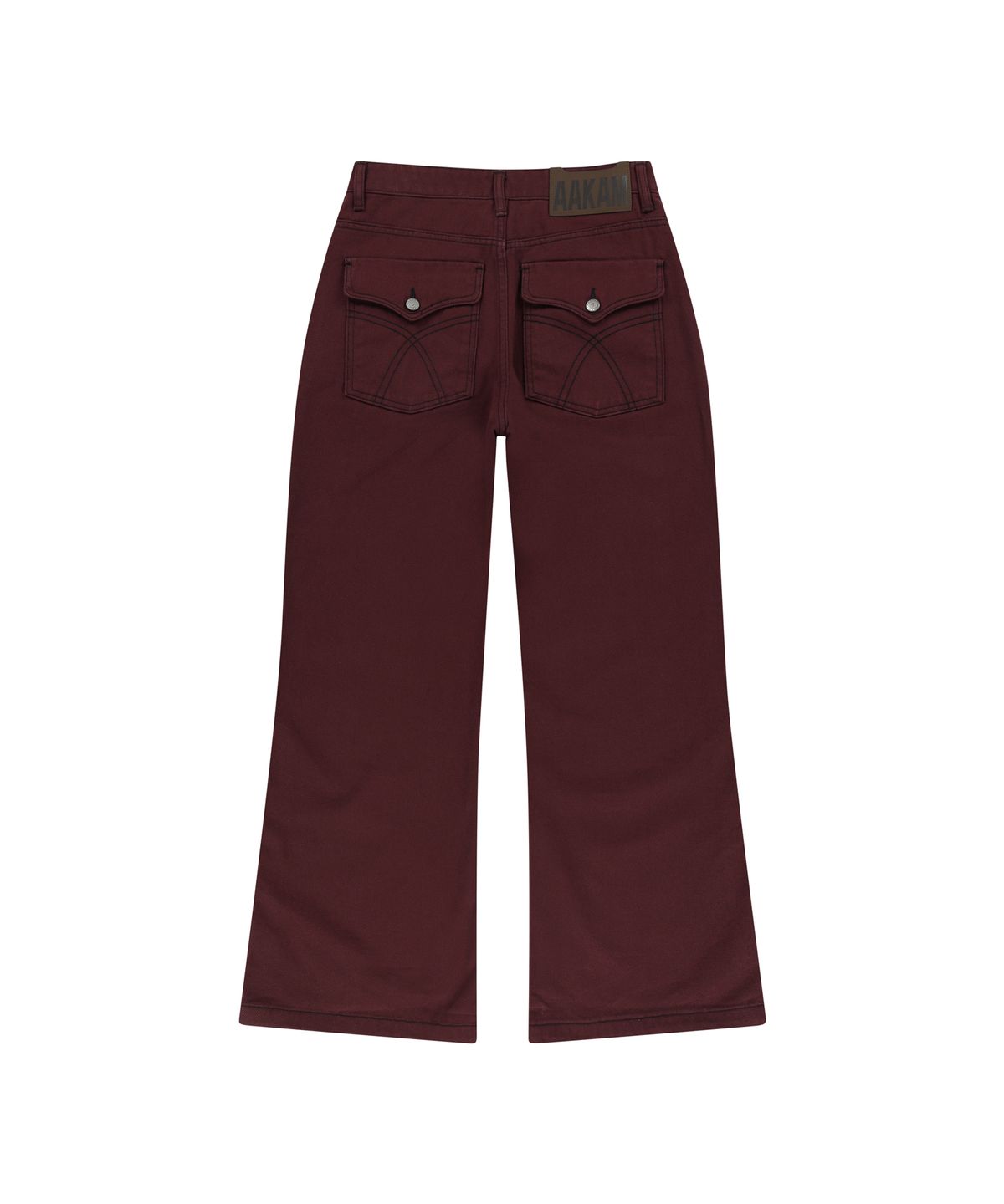 아캄(AAKAM) Western Studded Cotton Pants (Wine)