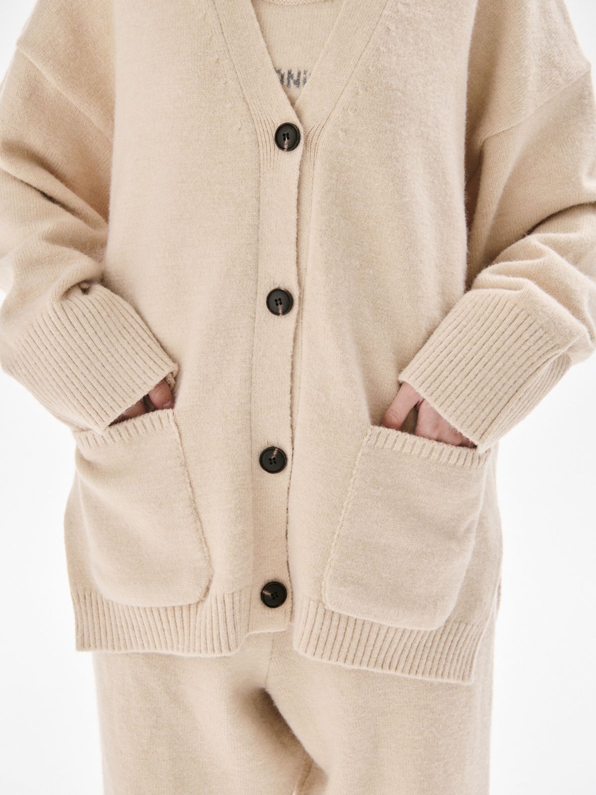 무니쉬(MOONISH) Rogge knit cardigan_BEIGE