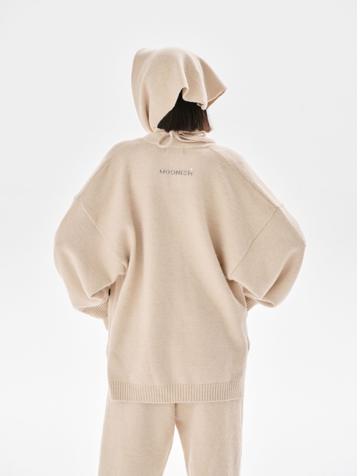 무니쉬(MOONISH) Rogge knit cardigan_BEIGE