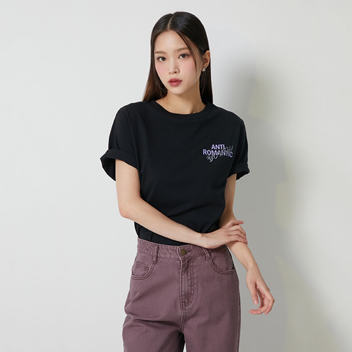 랩(LAP) 안티로맨틱 반팔 티셔츠 AQ7CT780
