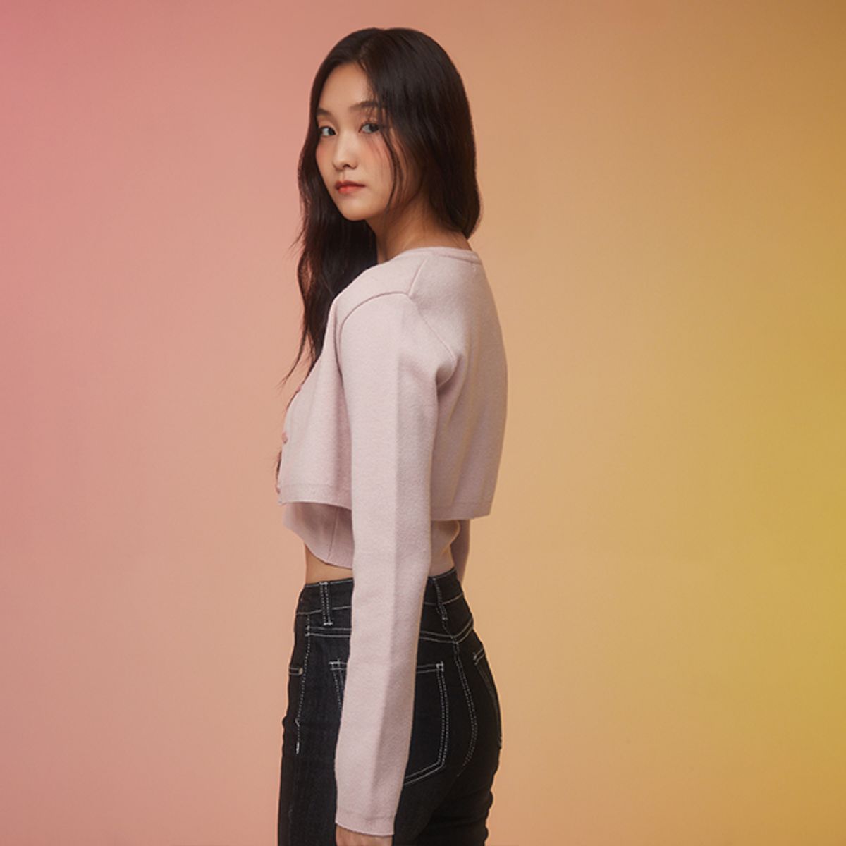 랩(LAP) 크롭 가디건&뷔스티에 세트 AQ3EX862