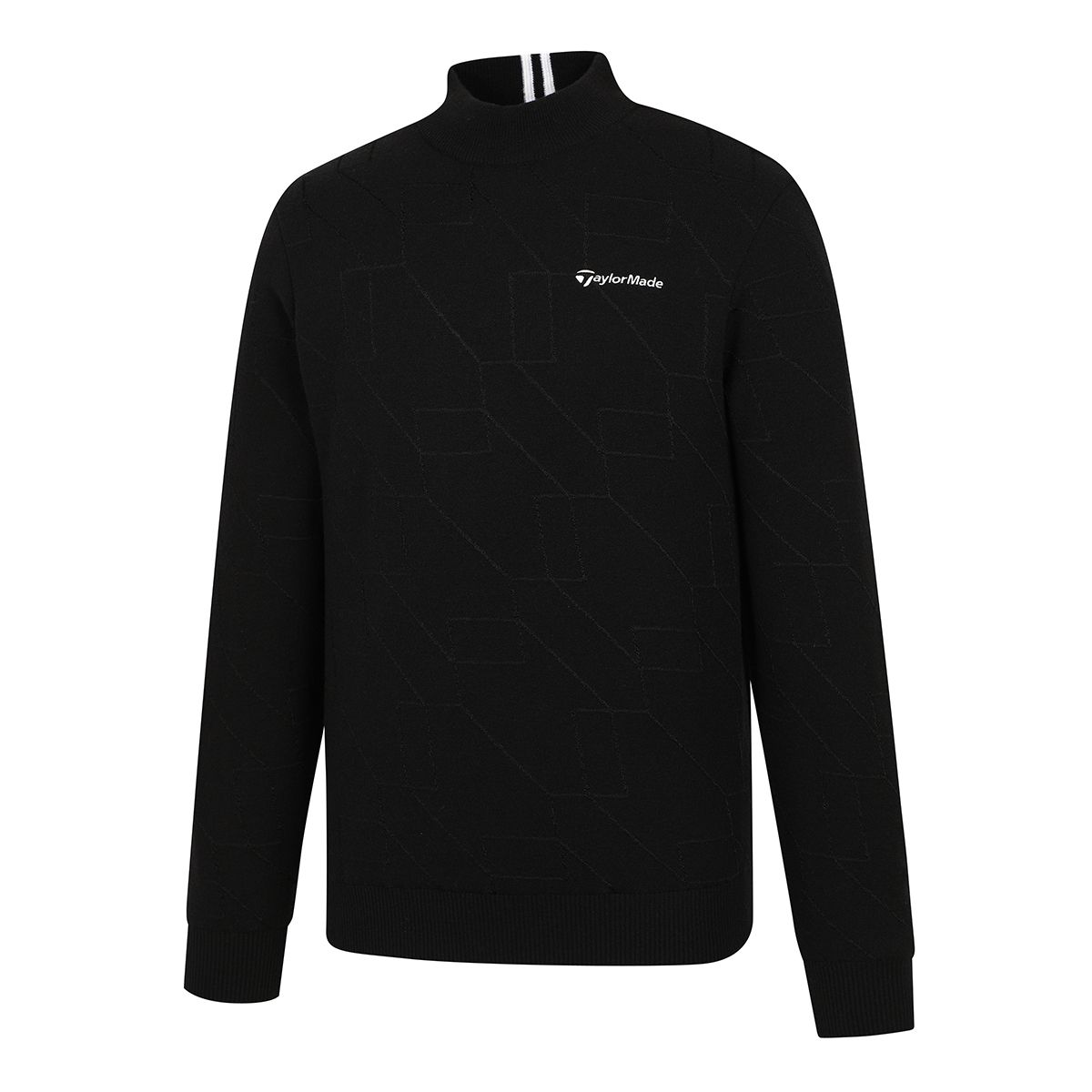 테일러메이드 어패럴(TAYLORMADE APPAREL) 남성 패턴물 하이넥 니트 TSN-41HG22-199