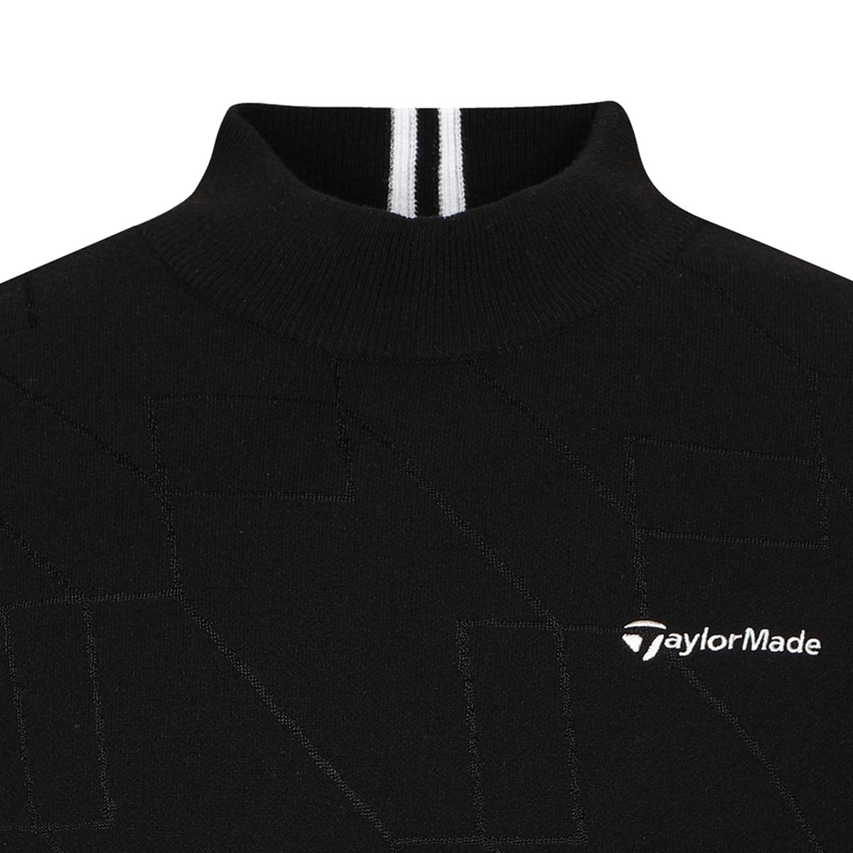 테일러메이드 어패럴(TAYLORMADE APPAREL) 남성 패턴물 하이넥 니트 TSN-41HG22-199