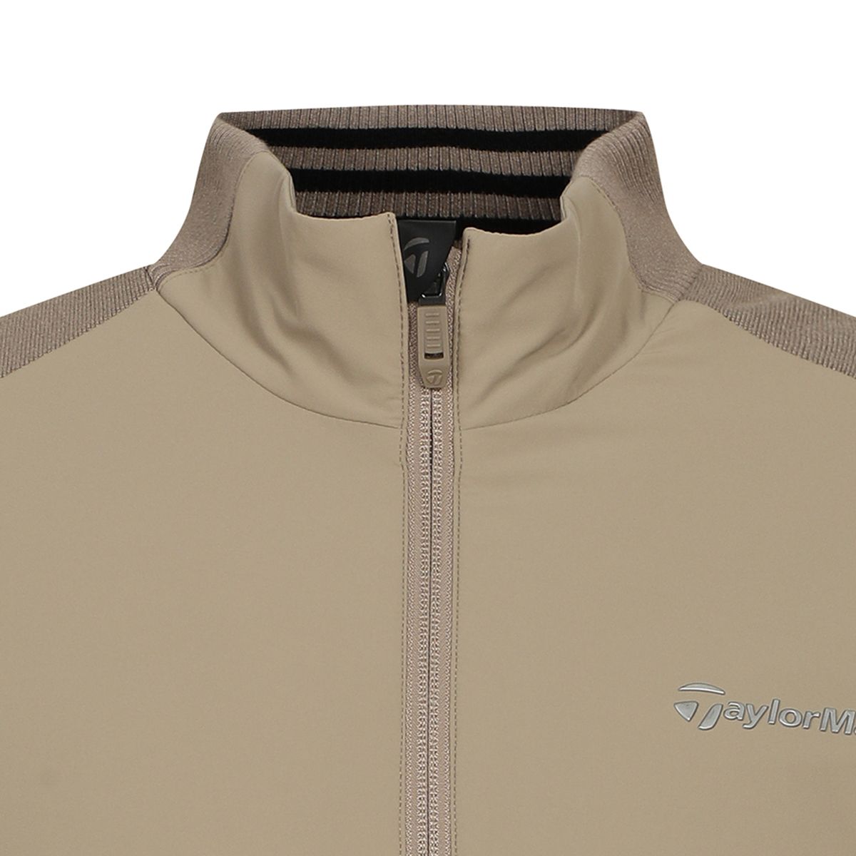 테일러메이드 어패럴(TAYLORMADE APPAREL) 남성 우븐 하이브리드 집업 니트 가디건 TSN-33HG32-510