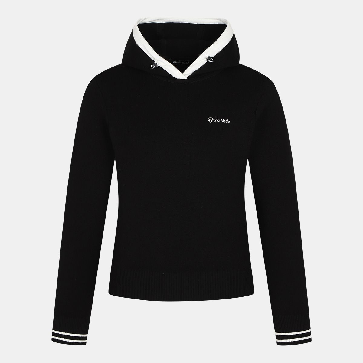 테일러메이드 어패럴(TAYLORMADE APPAREL) 여성 배색 후드 니트 TSN-73HG21-199