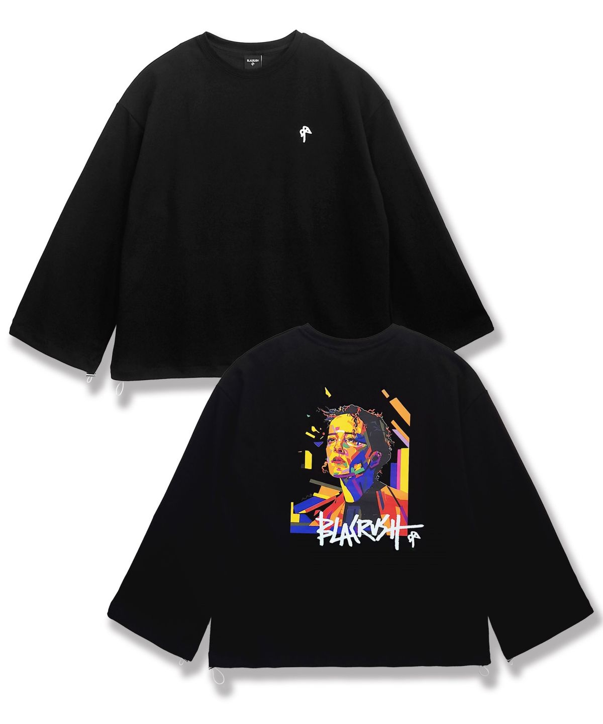 블랙크러쉬(BLACRUSH) [ BLACRUSH X SangYoon Jeong ] Stare String Sweatshirt