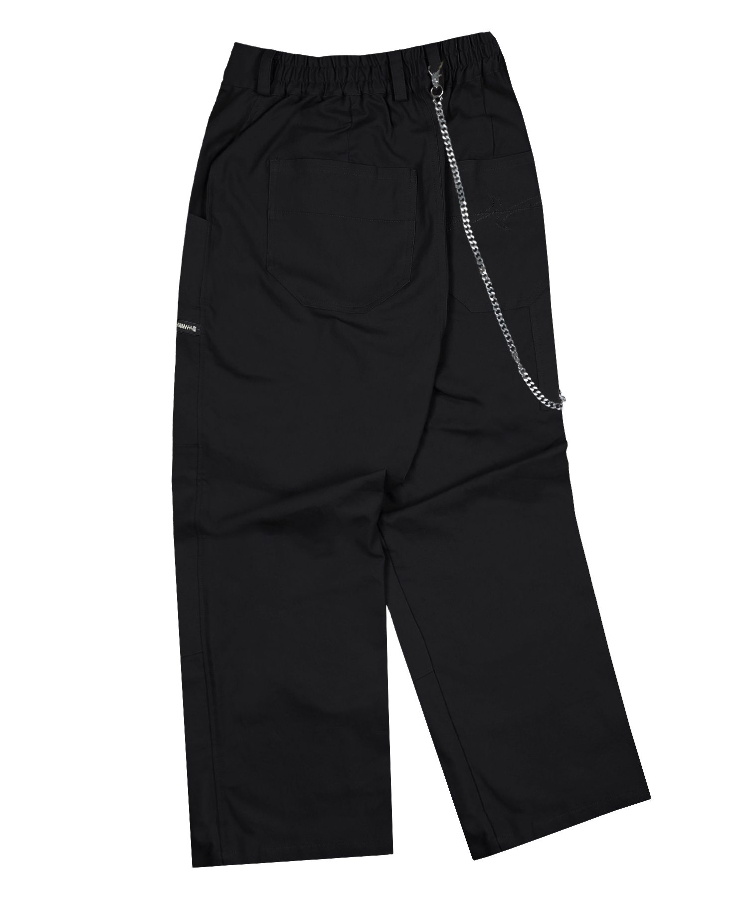 MUSINSA | XTONZ XP231 Brio Chain Double Knee Work Cotton Pants (BLACK)