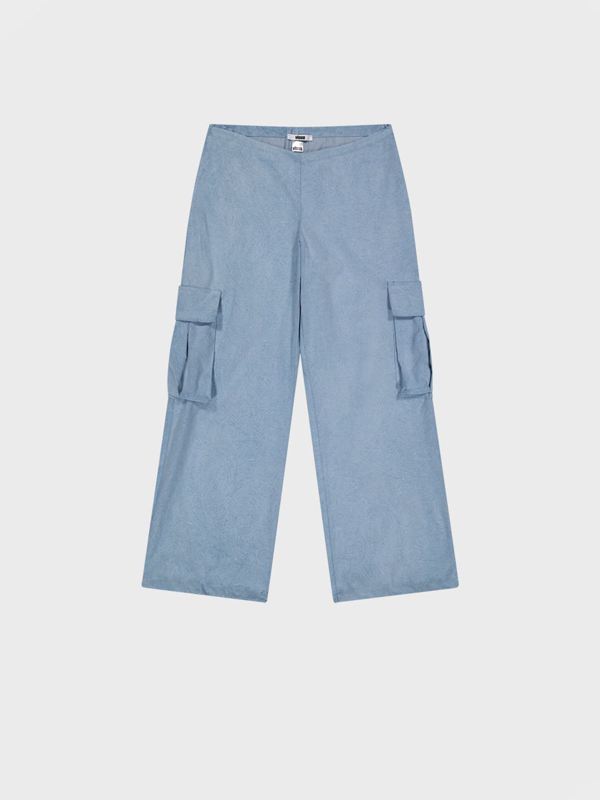 비수스(VISUS) Paisley Corduroy Pants_Skyblue