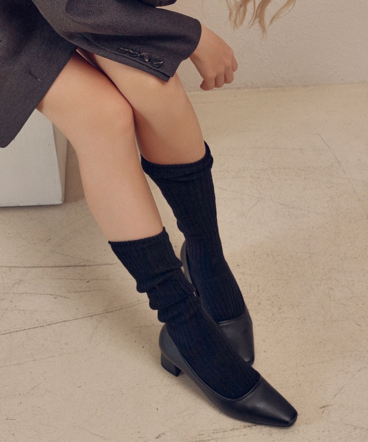커스텀에이드 우먼(CUSTOMADE WOMAN) 5cm 미들힐 펌프스 에스더(CW0080BK)