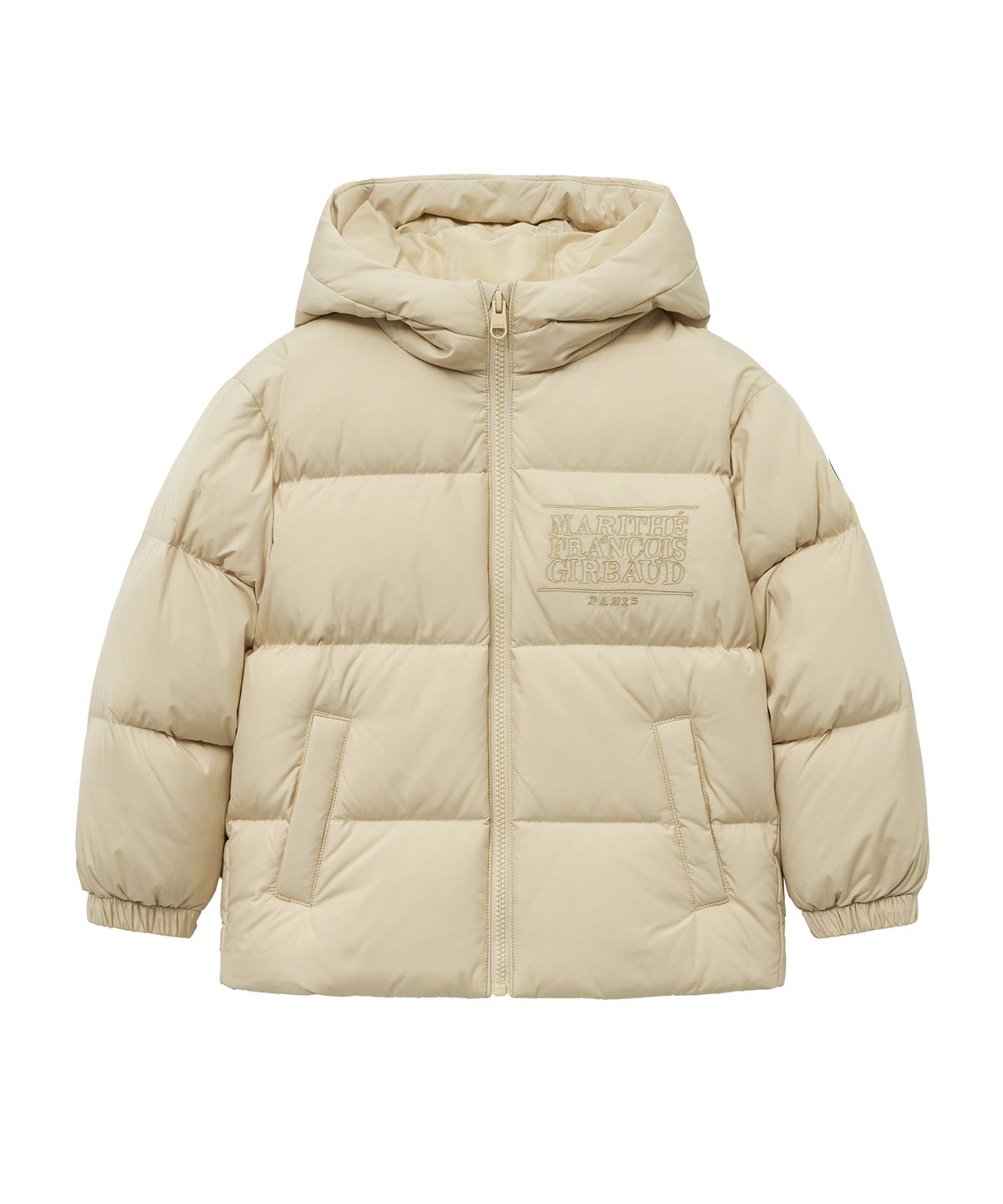 마리떼 키즈(MARITHÉ KIDS) ENFANT HOODED GOOSE DOWN PUFFER beige