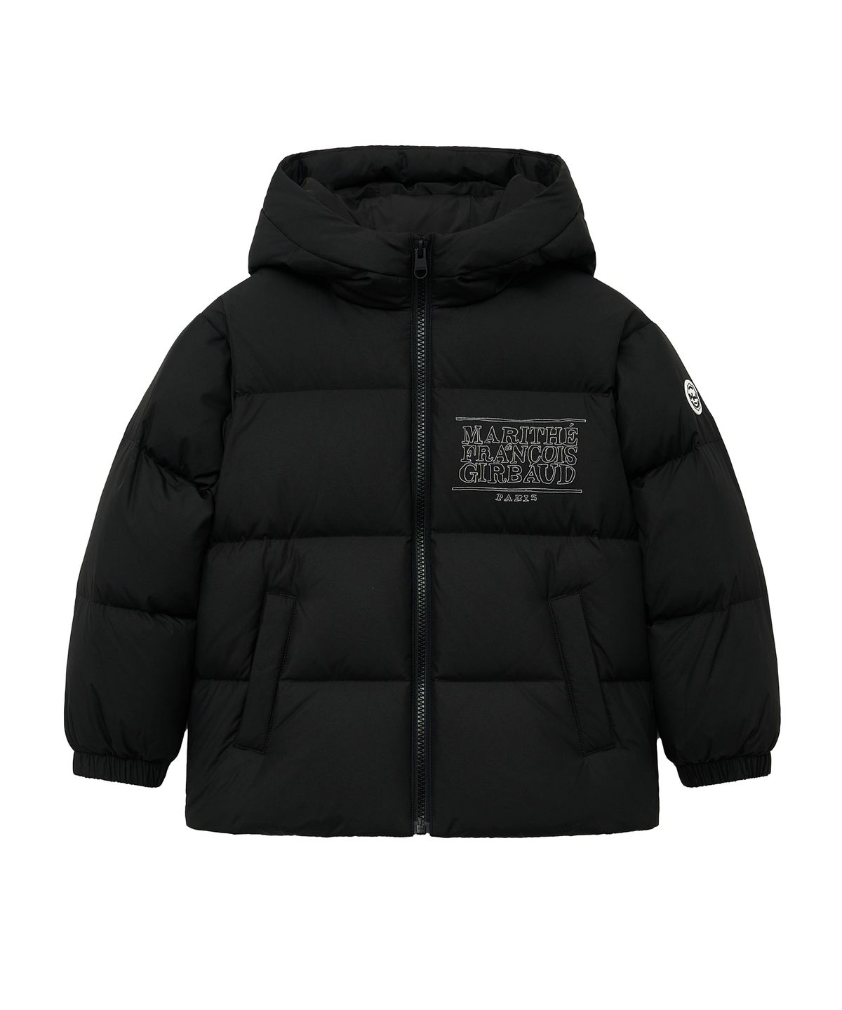 마리떼 키즈(MARITHÉ KIDS) ENFANT HOODED GOOSE DOWN PUFFER black