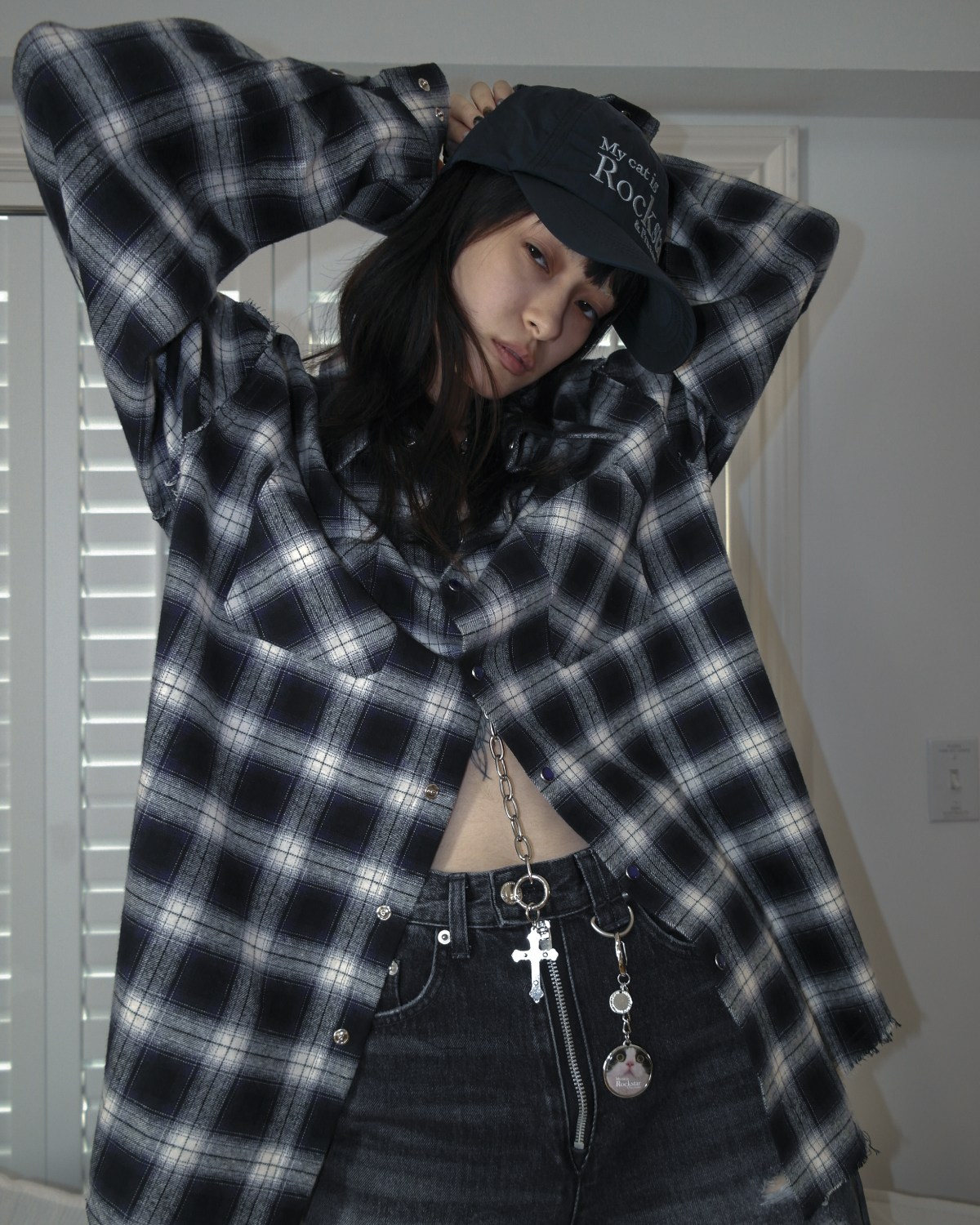 조거쉬(JOEGUSH) Kurt 2 Flannel Shirt (Purple)