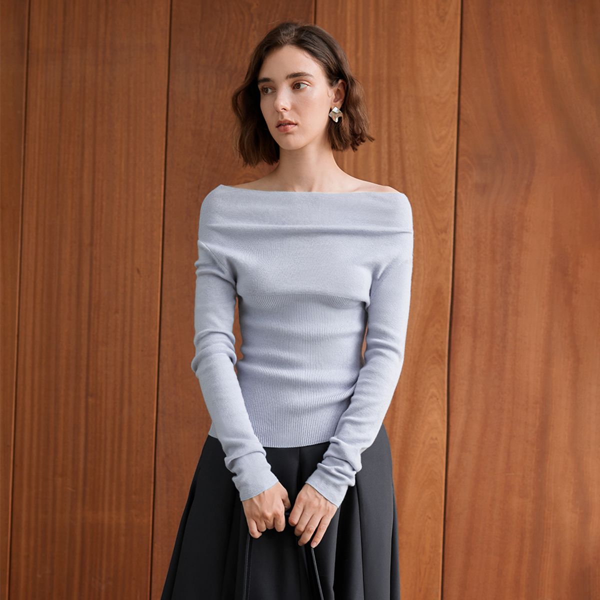와이와이아이엠(YYIAM) YY_Boat neck knit top_3color