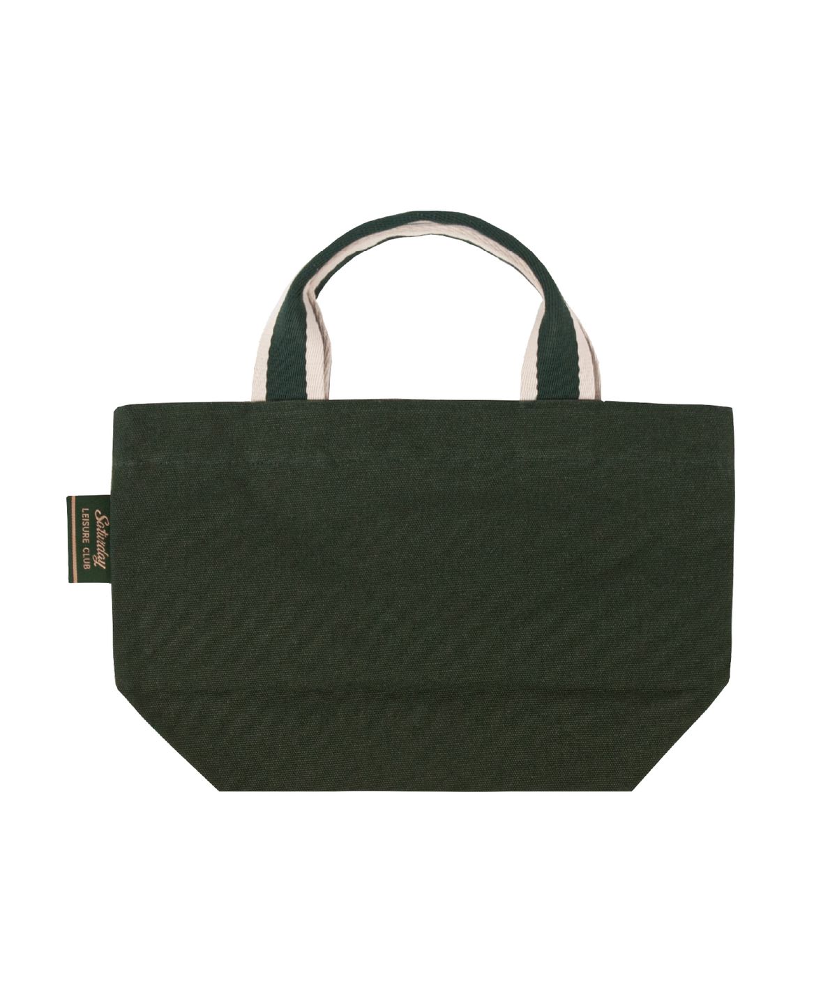 세러데이 레저 클럽(SATURDAY LEISURE CLUB) Stripe Webbing Small Tote Bag - British Racing Green