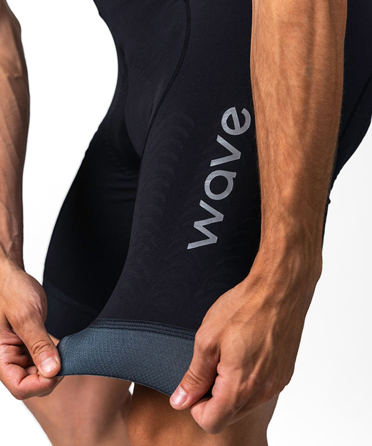웨이브웨어(WAVEWEAR) 인데버 허벅지&햄스트링 스포츠테이핑 빕숏 (남성)