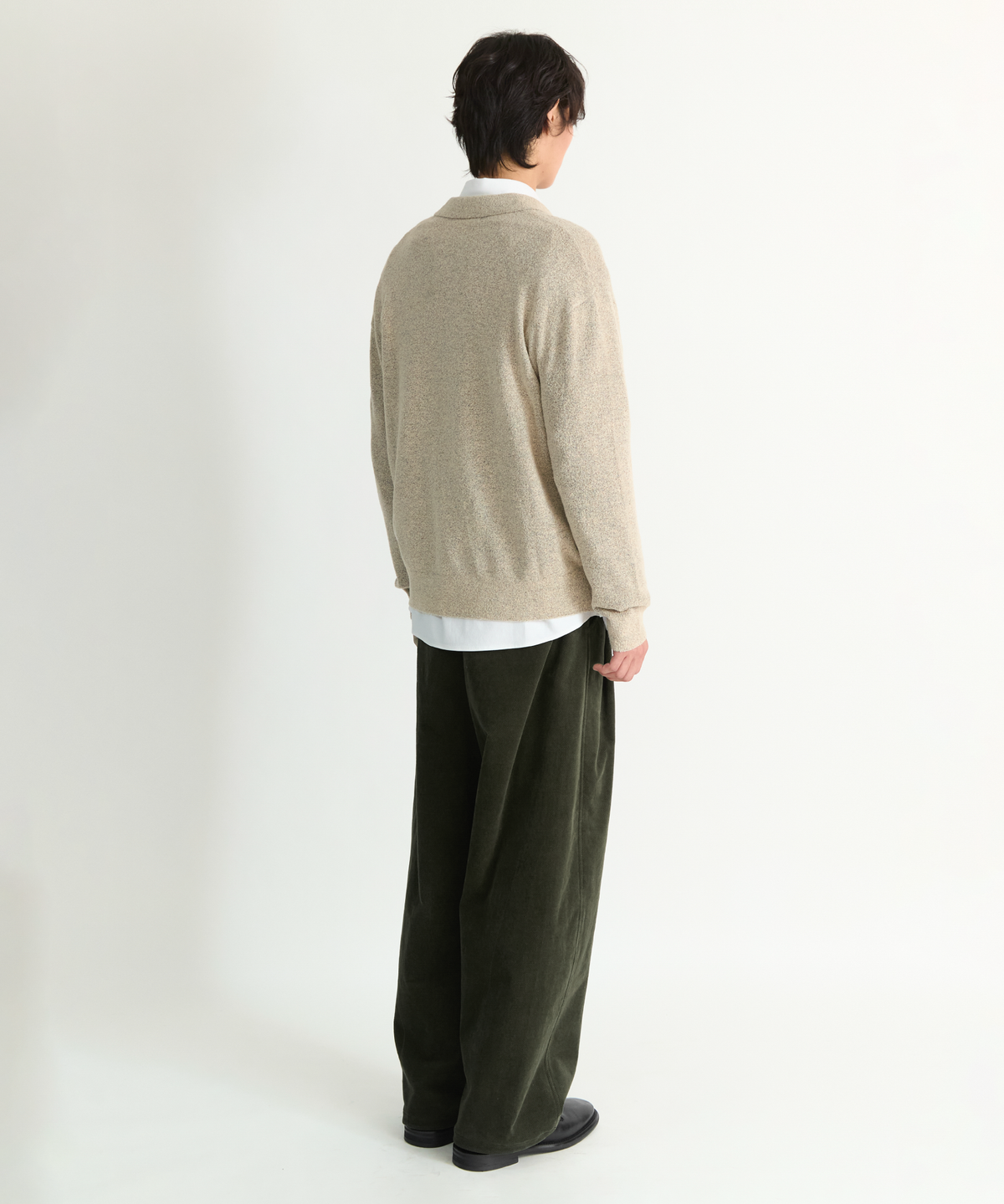 넌블랭크(NONBLANK) 폴로 칼라 니트_IVORY