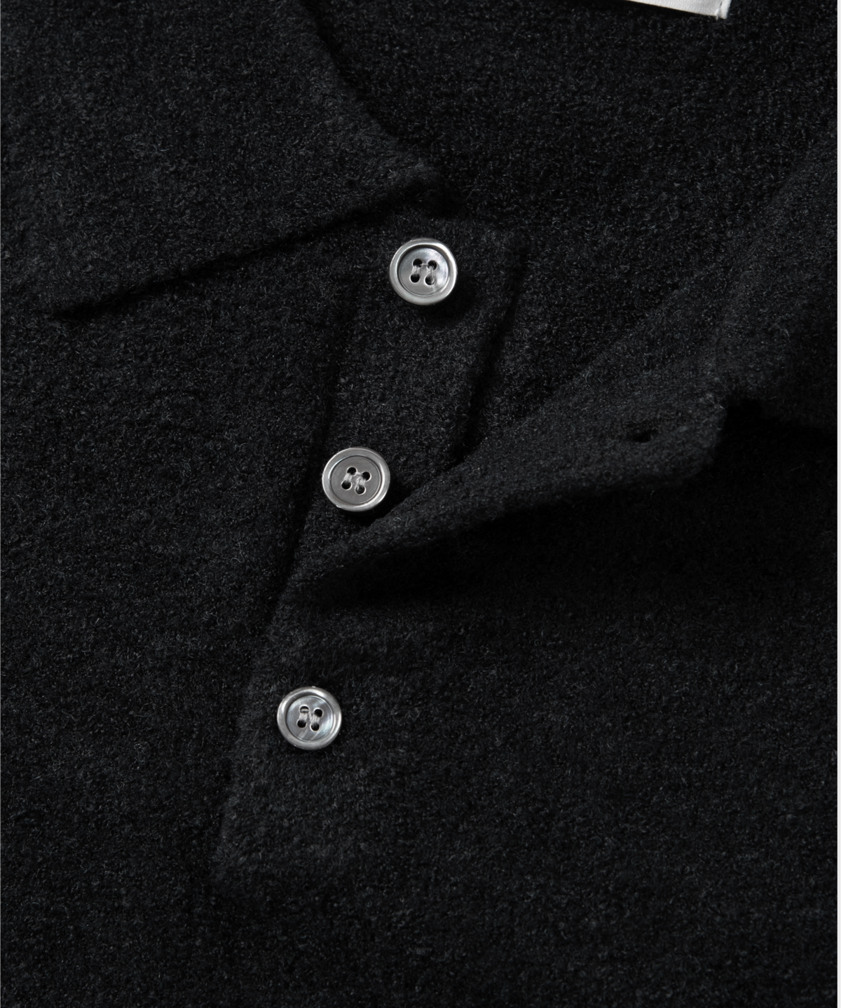 넌블랭크(NONBLANK) 폴로 칼라 니트_DARK GREY