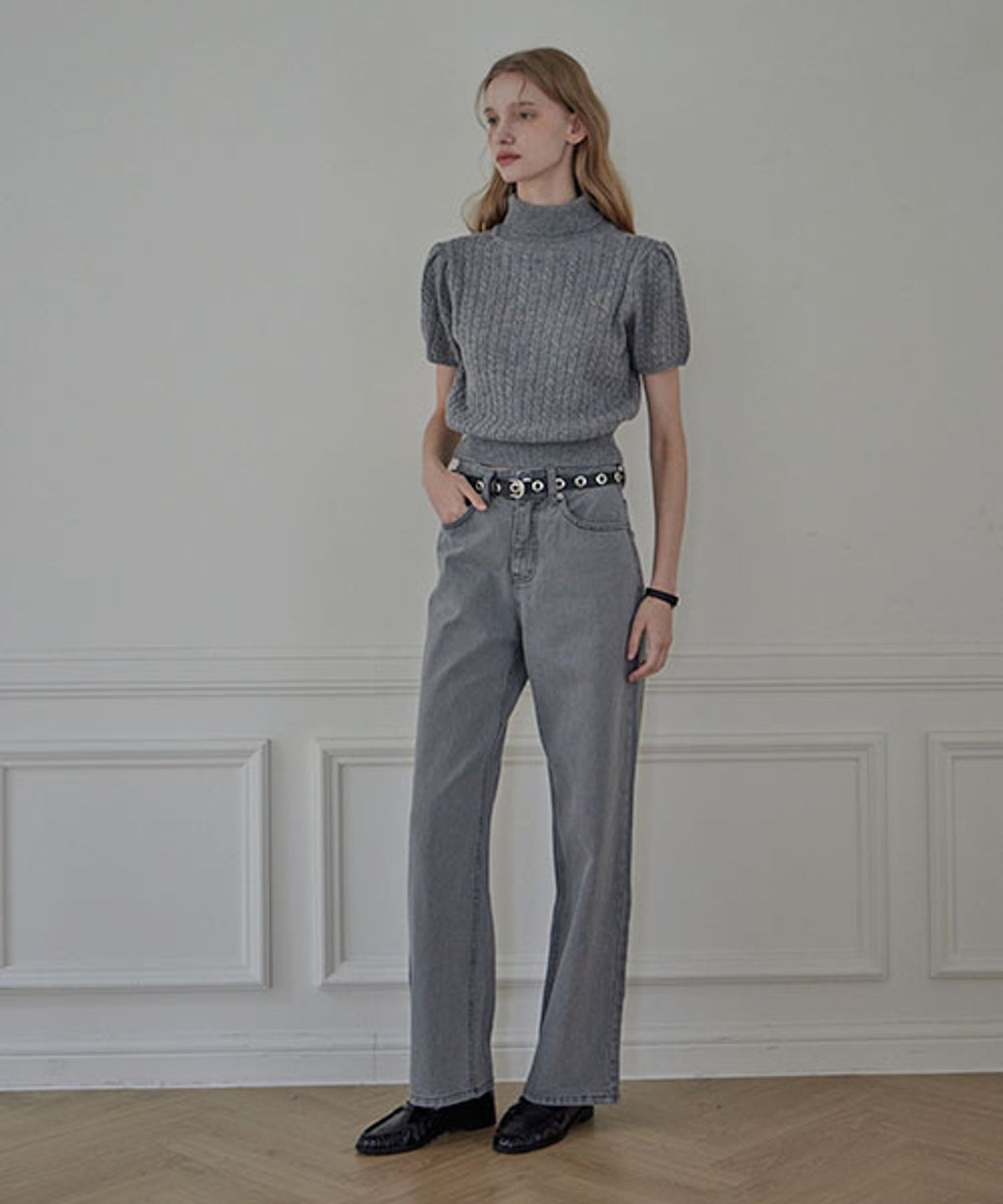 헤인트(HAINT) MILES OVER WIDE PANTS_4COLORS_GRAY