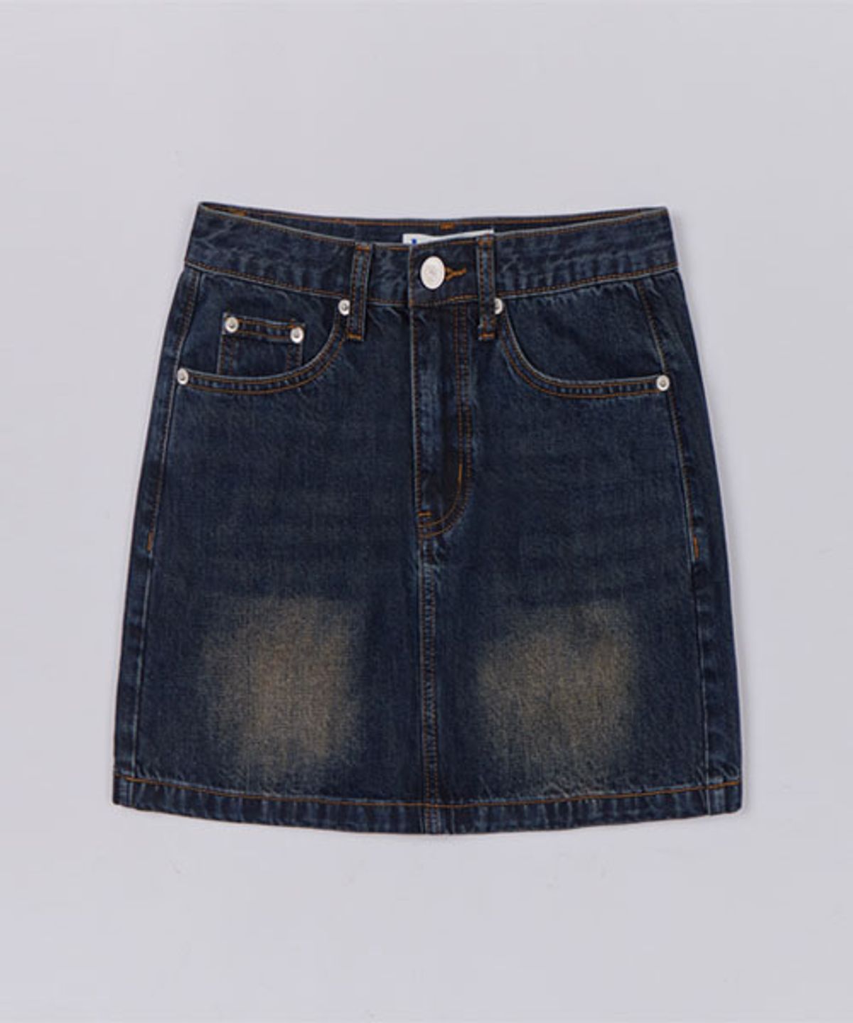 헤인트(HAINT) HEIDE MINI DENIM SKIRT_3COLORS_DEEP BLUE