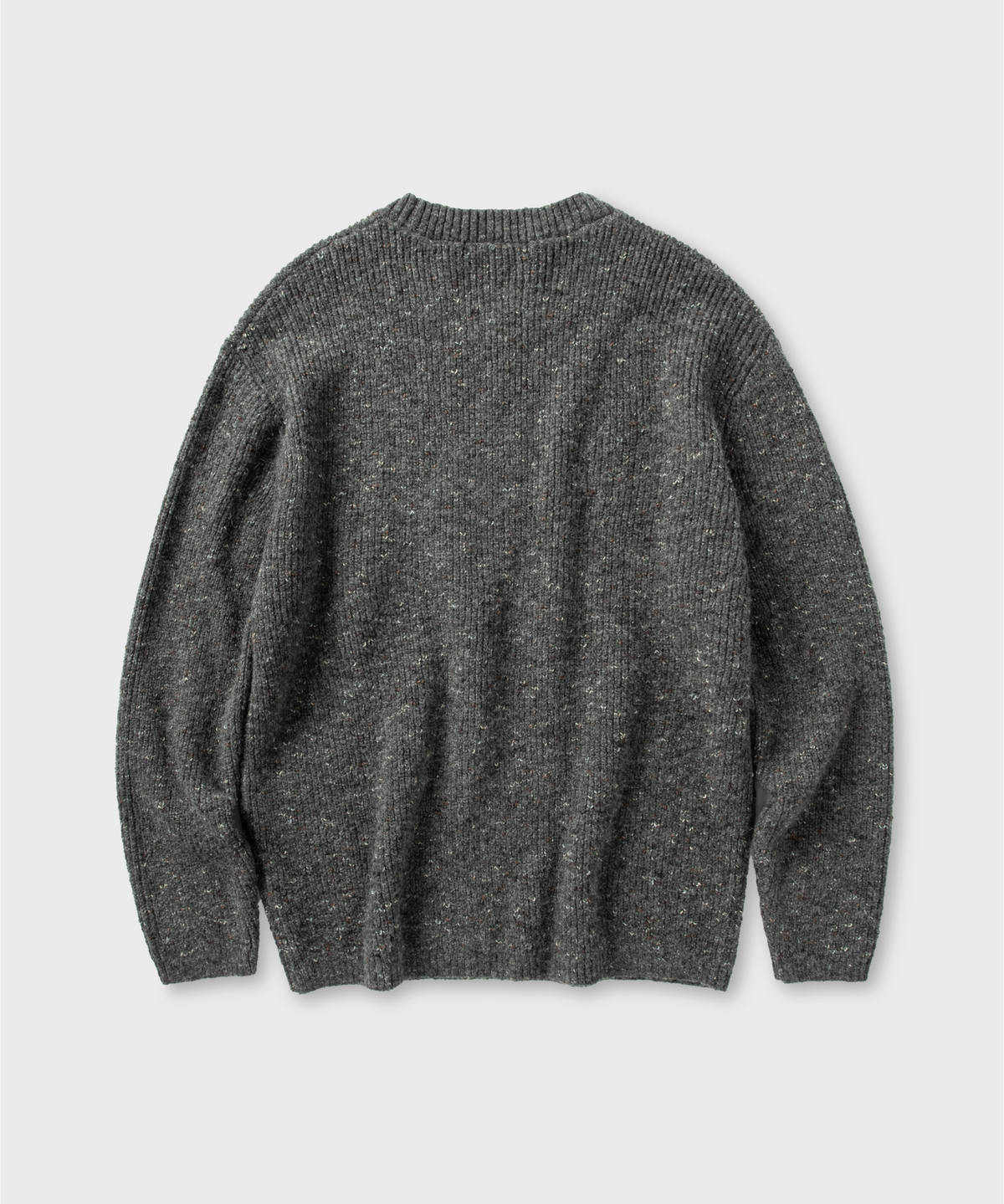 넌블랭크(NONBLANK) 로빈 라운드 니트_MELANGE GREY