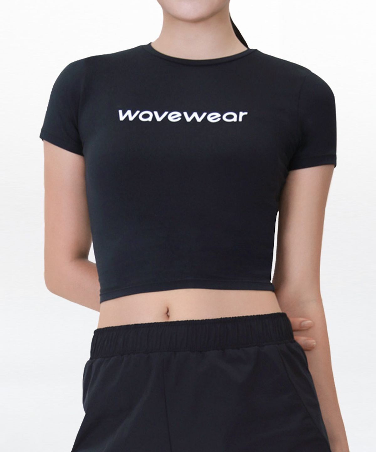 웨이브웨어(WAVEWEAR) 시그니처 슬림 크롭탑 CT1