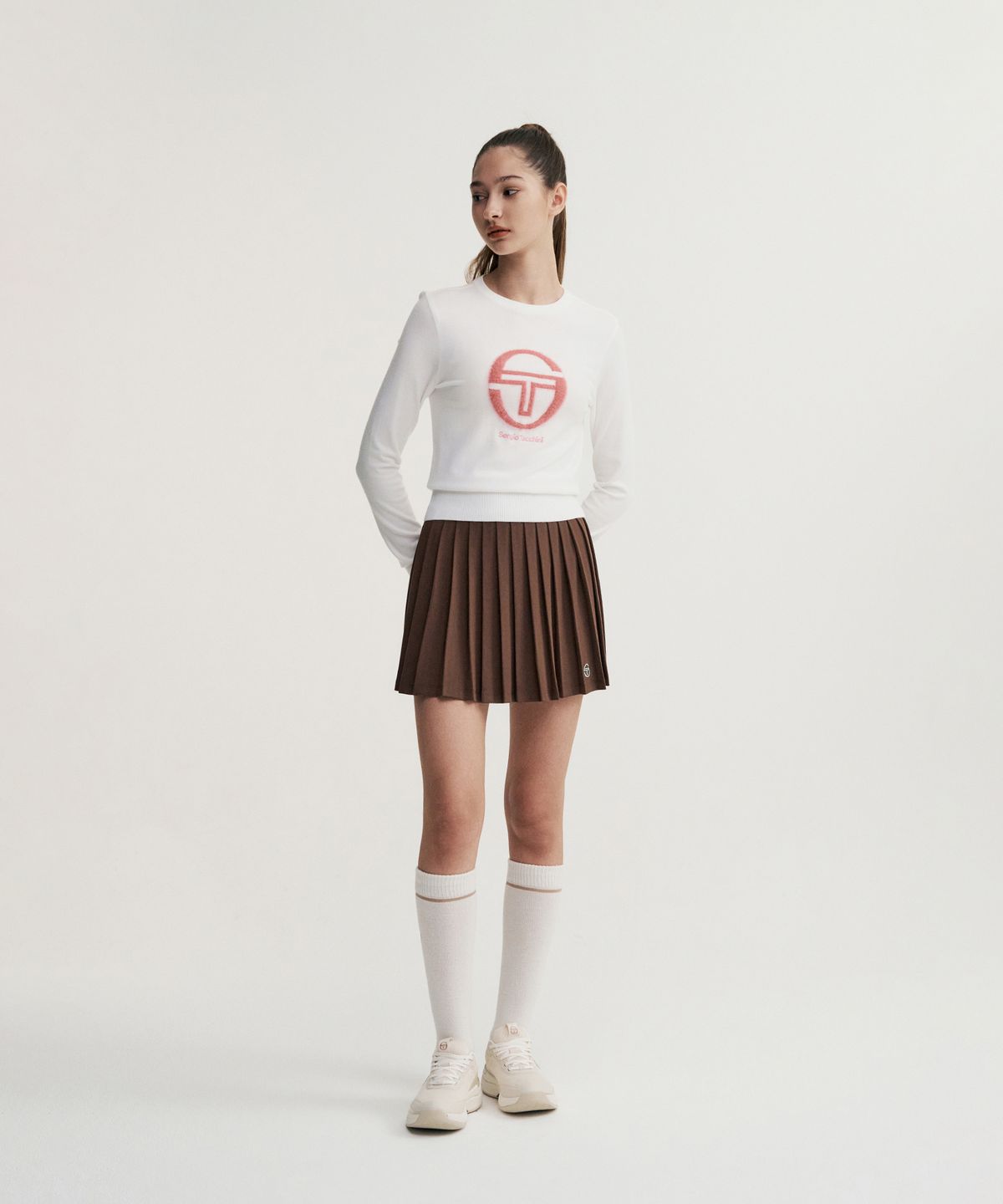 세르지오 타키니(SERGIO TACCHINI) W 리조트 크루넥 풀오버 (White)