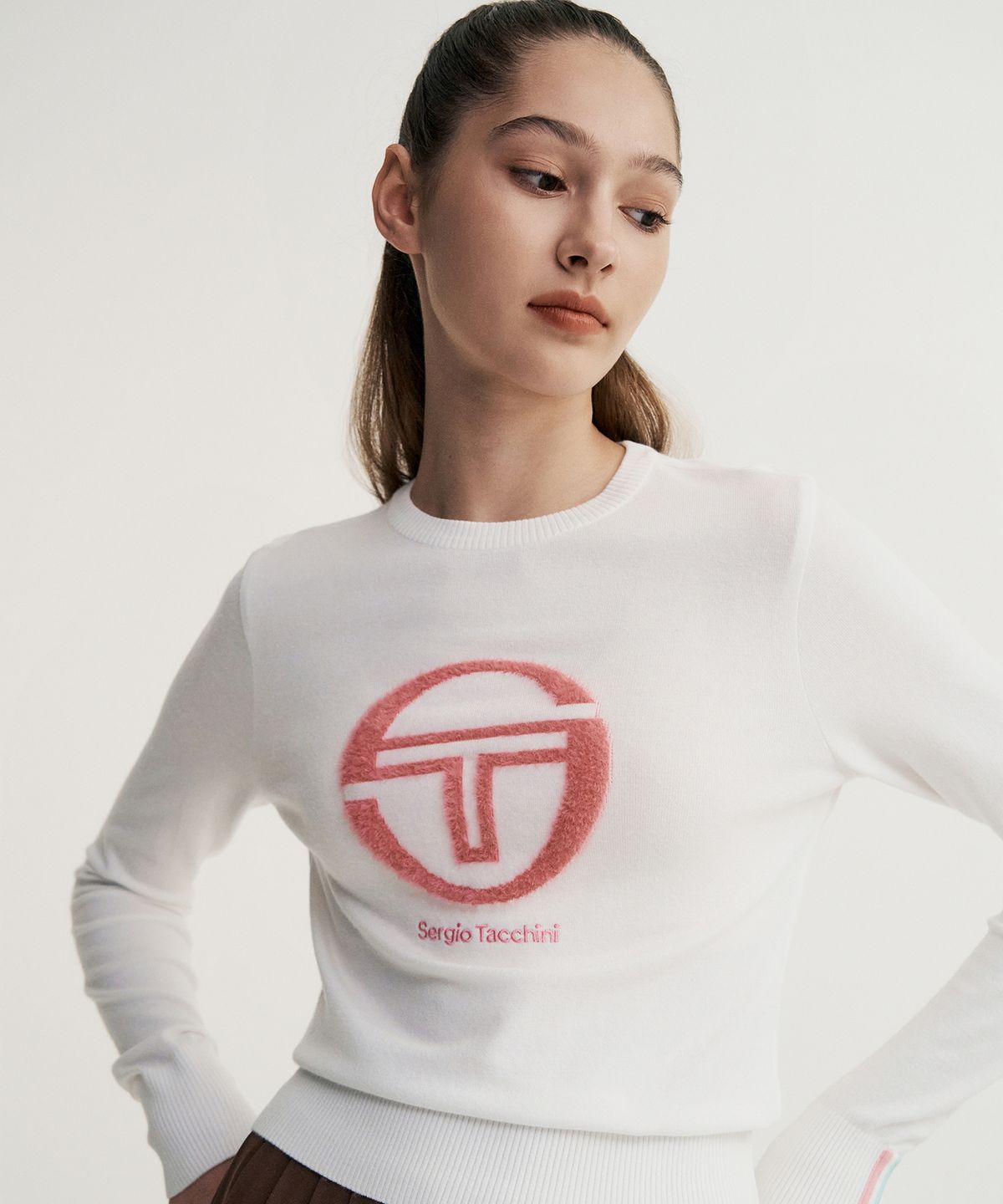 세르지오 타키니(SERGIO TACCHINI) W 리조트 크루넥 풀오버 (White)