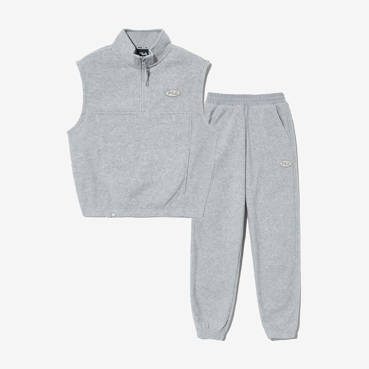 휠라 키즈(FILA KIDS) 플리스 반집엎 조끼 상하세트(FK2FSG4101XMLY)