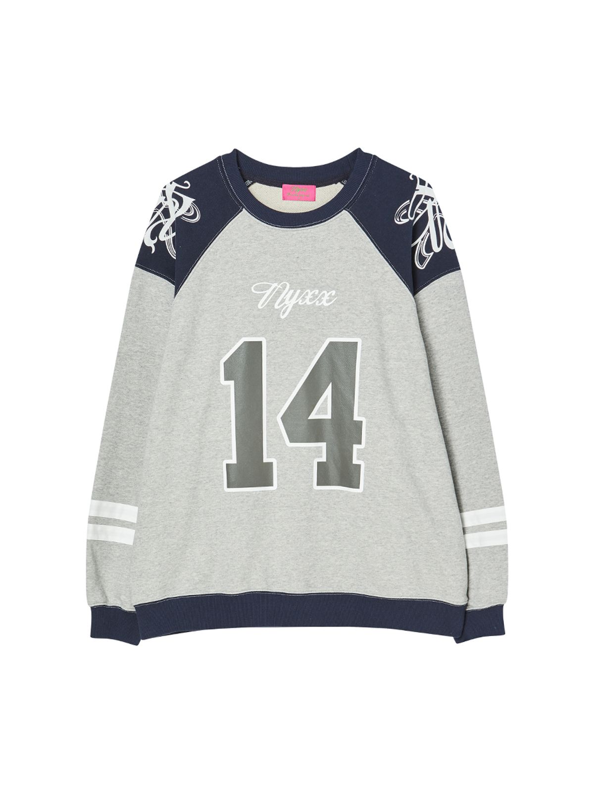 엔와이엑스엑스(NYXX) COLOR BLOCK SOCCER SWEATSHIRT GRAY
