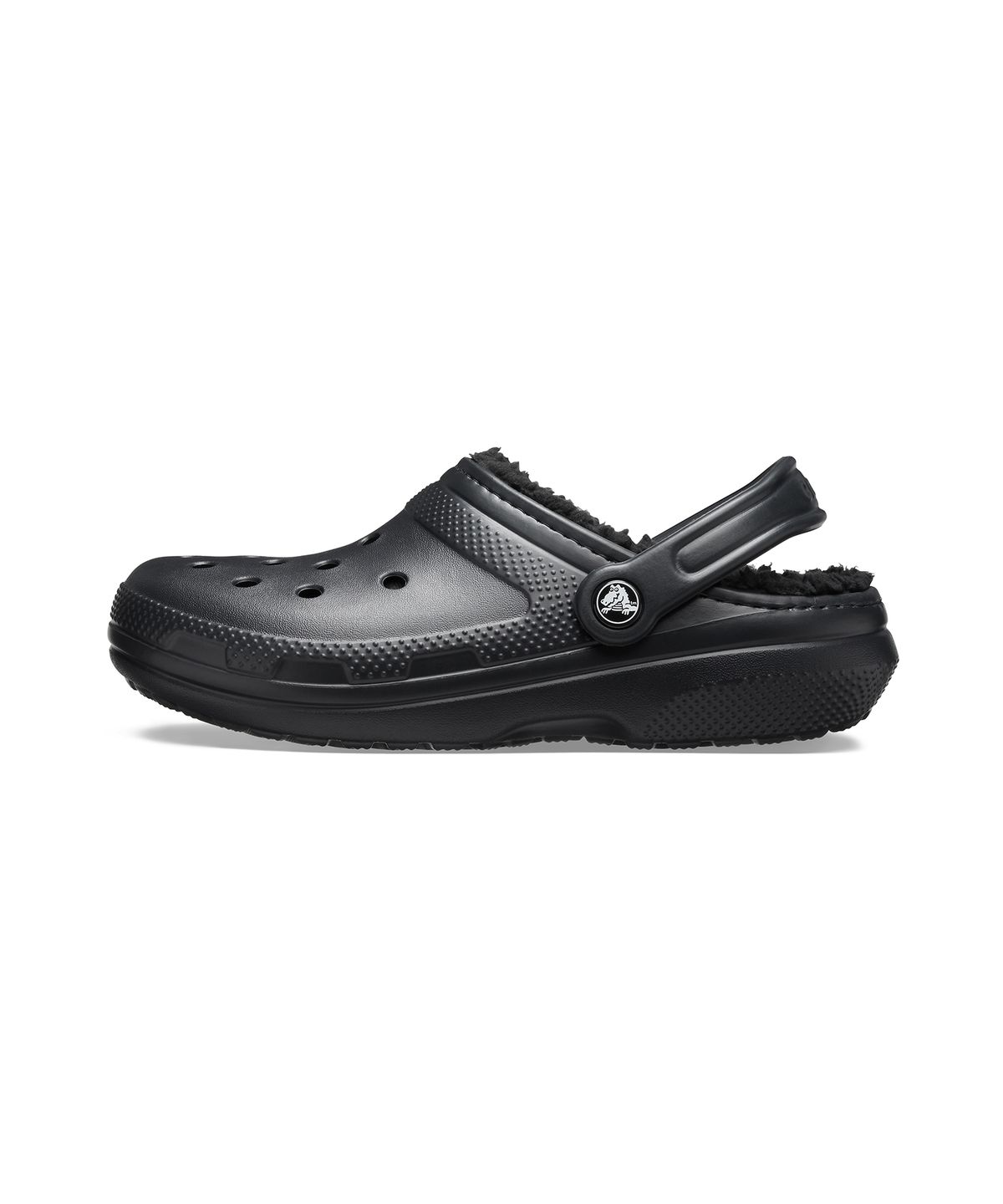 크록스(CROCS) 클래식 라인드 클로그 - 블랙/블랙 / 203591-060
