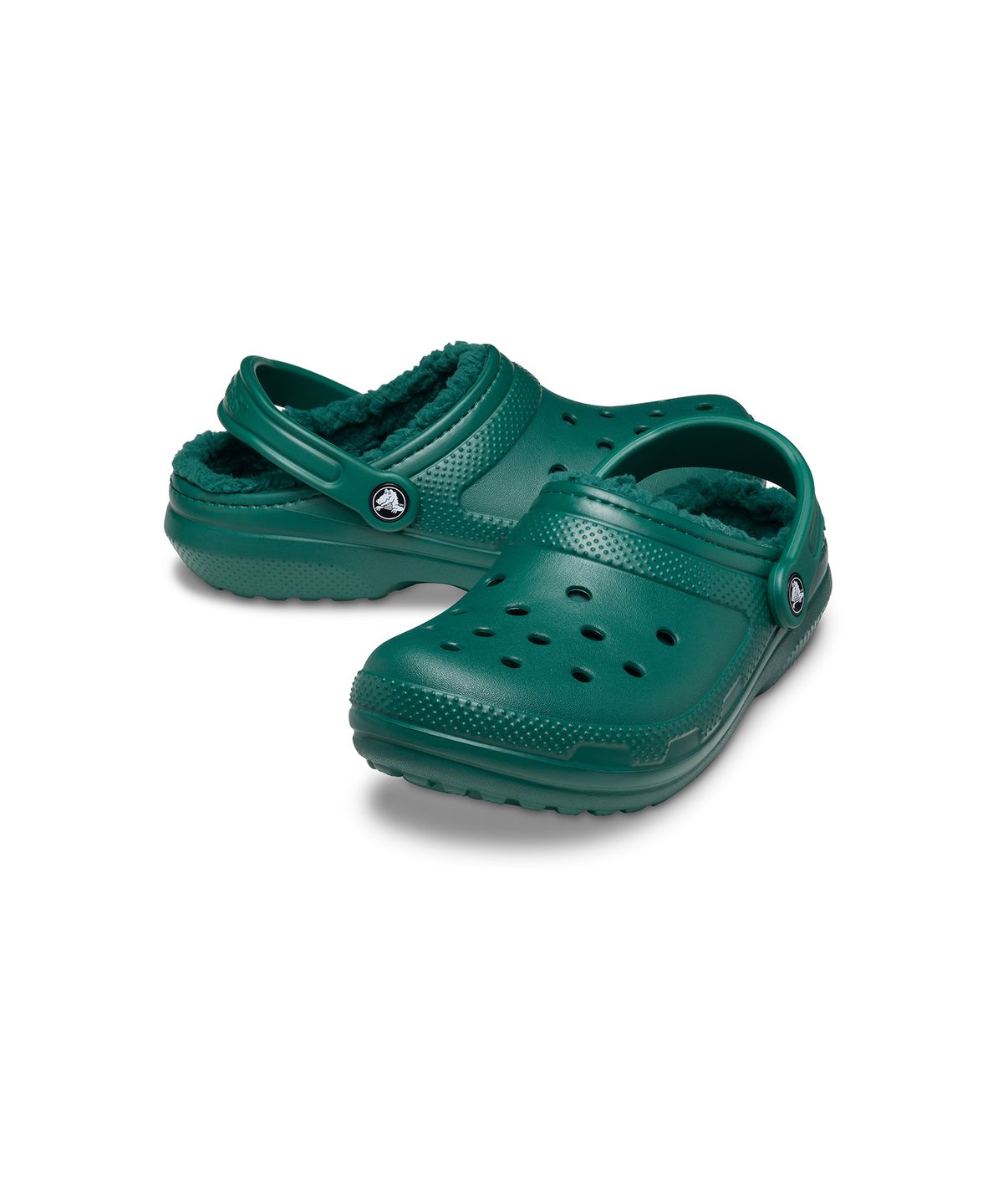 크록스(CROCS) 클래식 라인드 클로그 - 에메랄드 / 203591-302