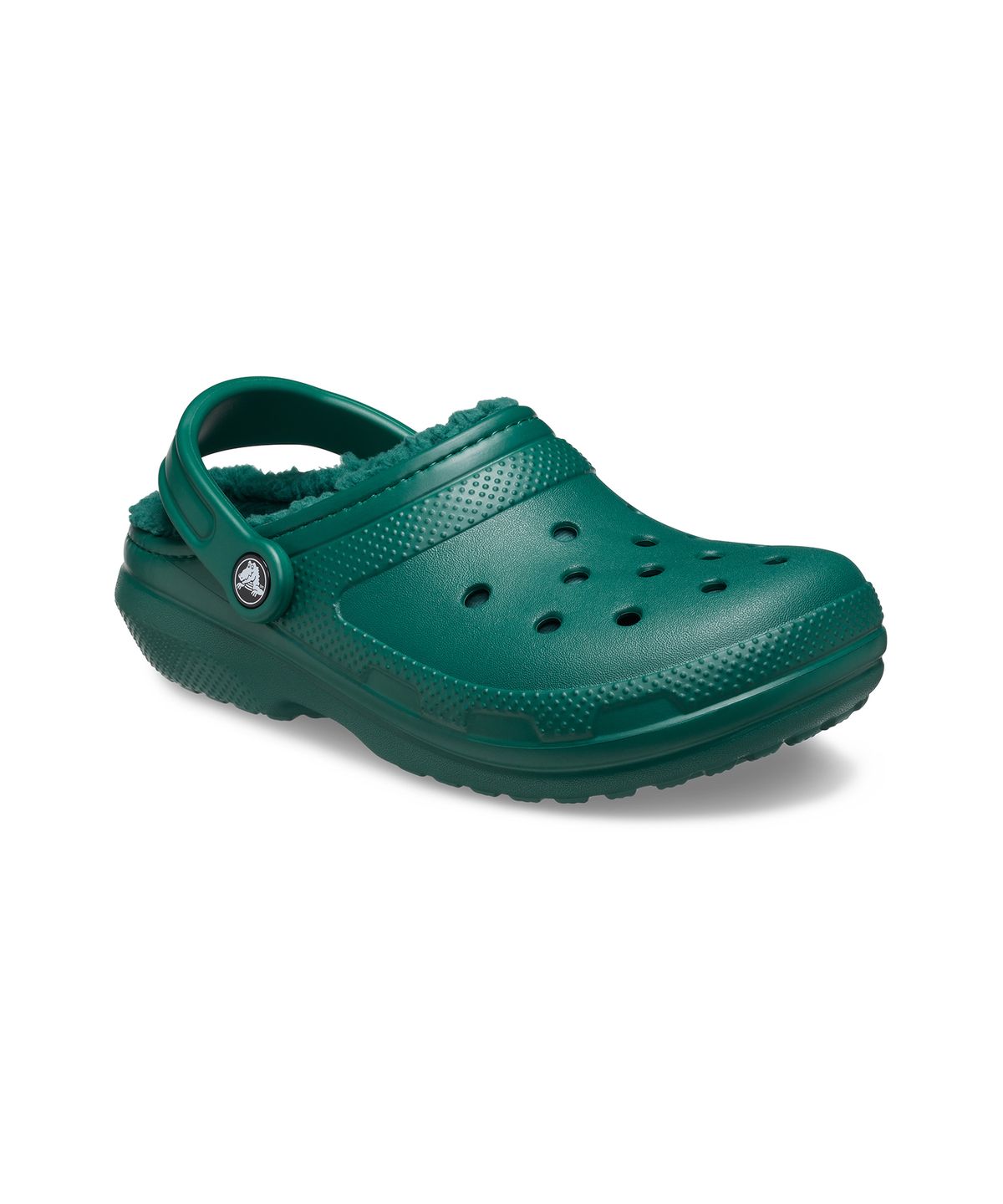크록스(CROCS) 클래식 라인드 클로그 - 에메랄드 / 203591-302