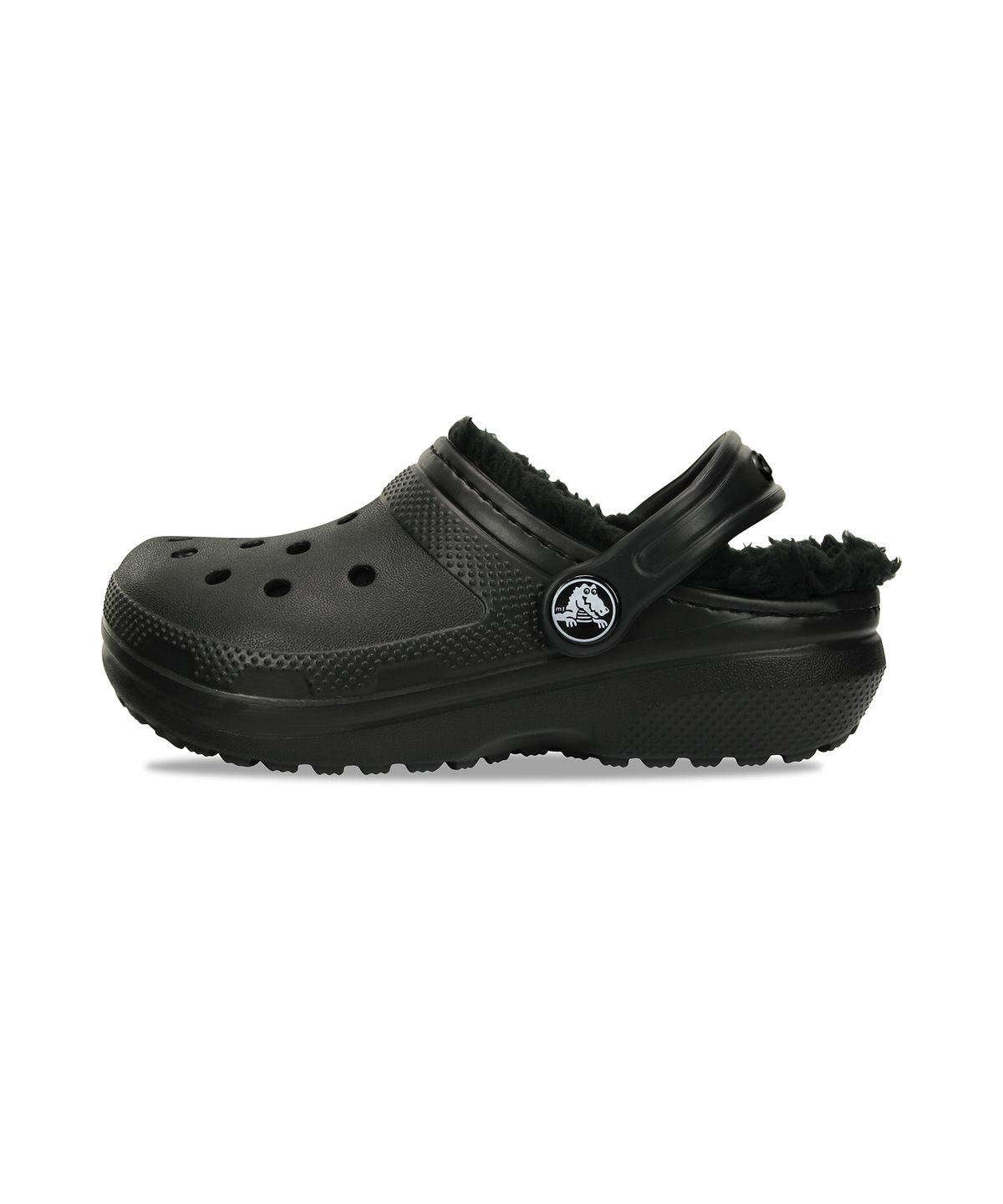 크록스키즈(CROCS KIDS) 클래식 라인드 클로그 키즈 - 블랙/블랙 / 207010-060
