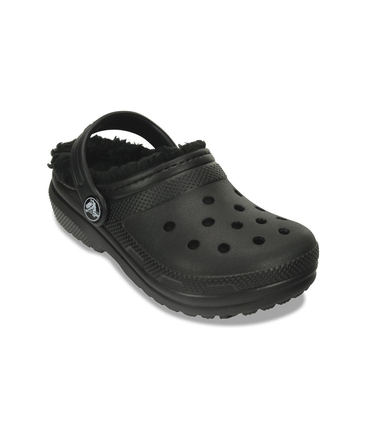 크록스키즈(CROCS KIDS) 클래식 라인드 클로그 키즈 - 블랙/블랙 / 207010-060