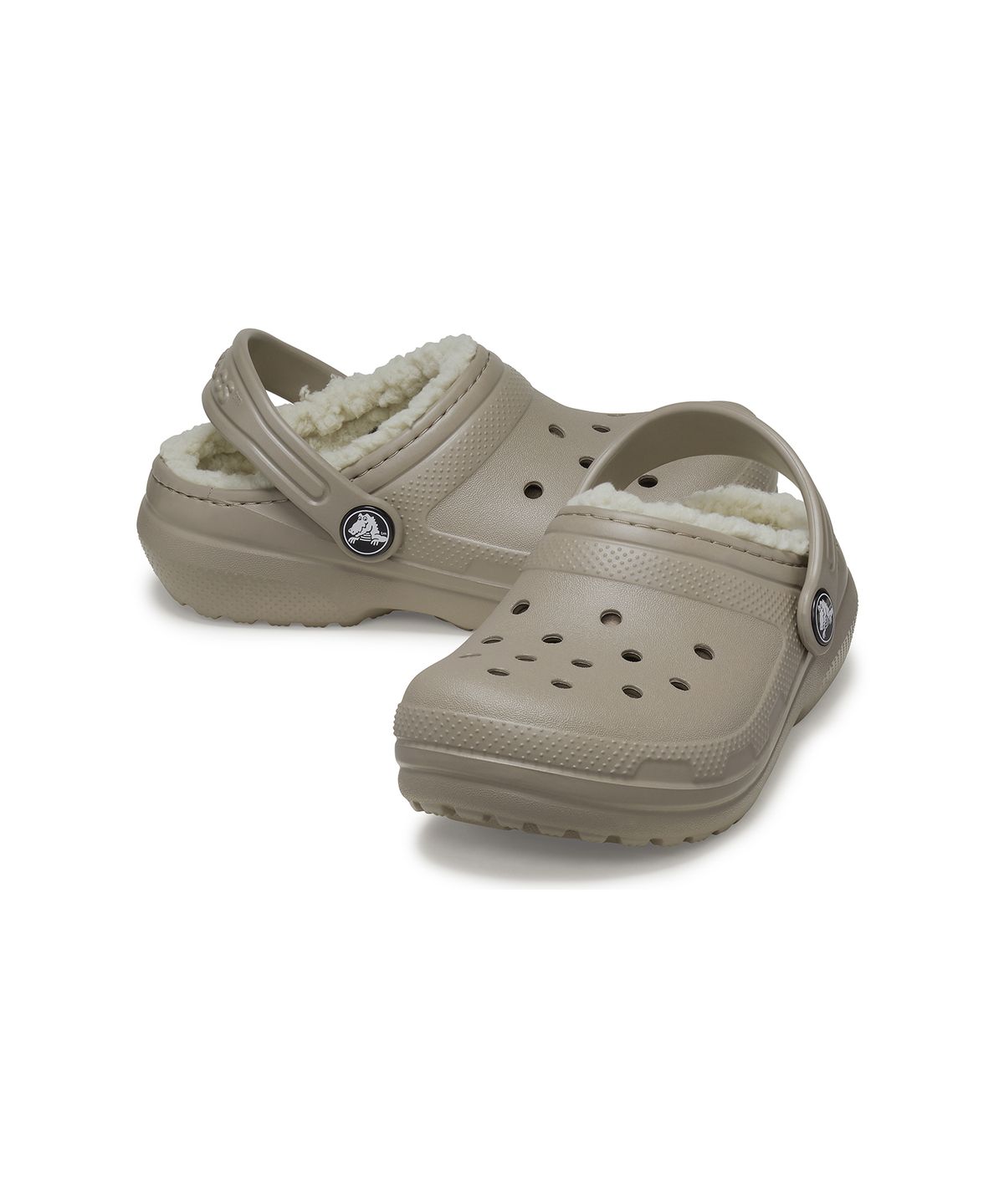 크록스키즈(CROCS KIDS) 클래식 라인드 클로그 키즈 - 머슈룸/본 / 207010-2YB