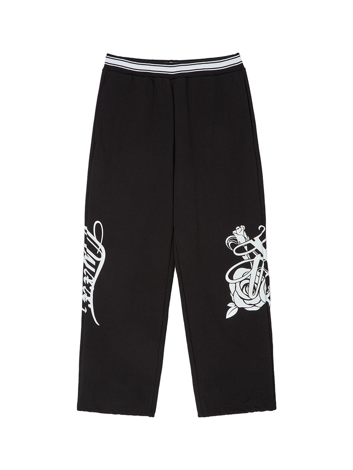 엔와이엑스엑스(NYXX) EMBLEM PRINTING JOGGER PANTS BLACK