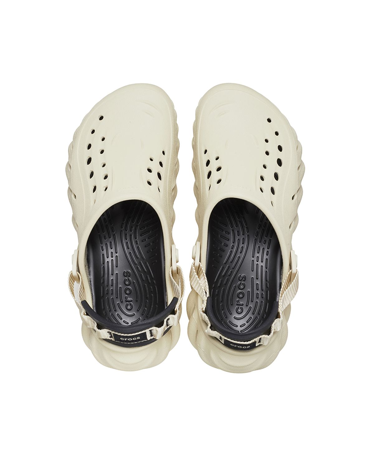 크록스(CROCS) 에코 클로그 - 본/블랙 / 207937-2YJ