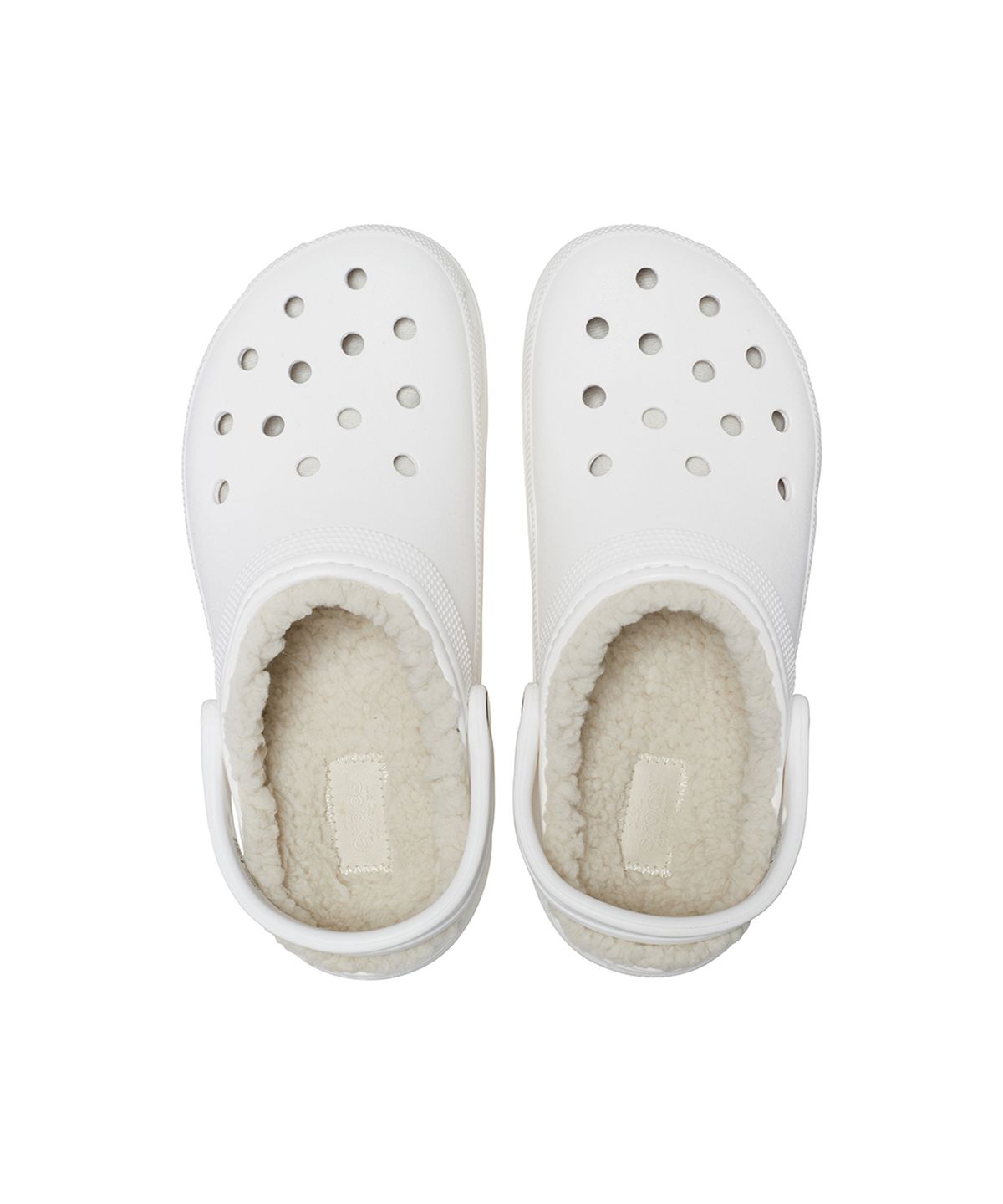 크록스(CROCS) 클래식 플랫폼 라인드 클로그 우먼 - 화이트 / 207938-100