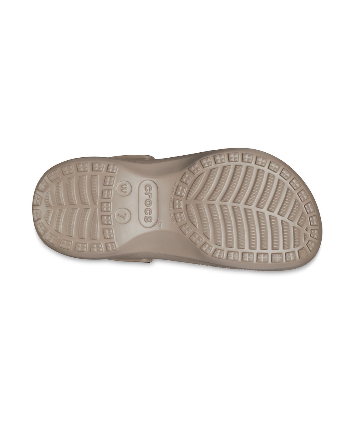 크록스(CROCS) 클래식 플랫폼 라인드 클로그 우먼 - 머슈룸 / 207938-195