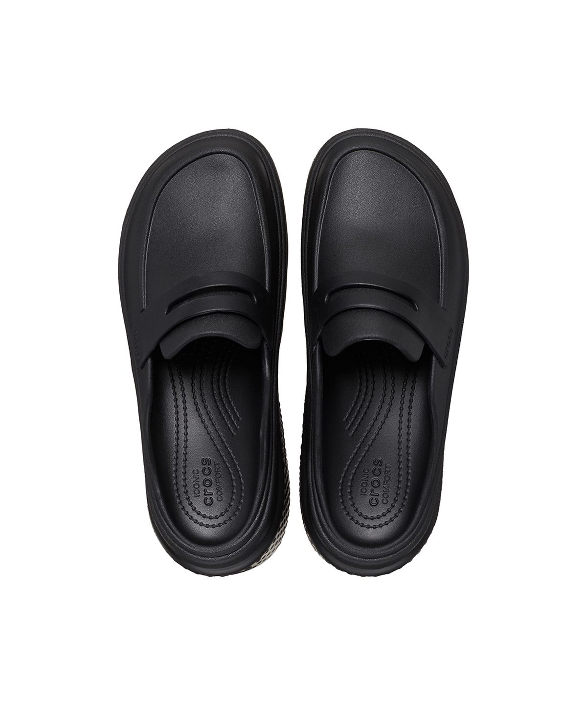 크록스(CROCS) 스톰프 로퍼 - 블랙/블랙 / 209937-060