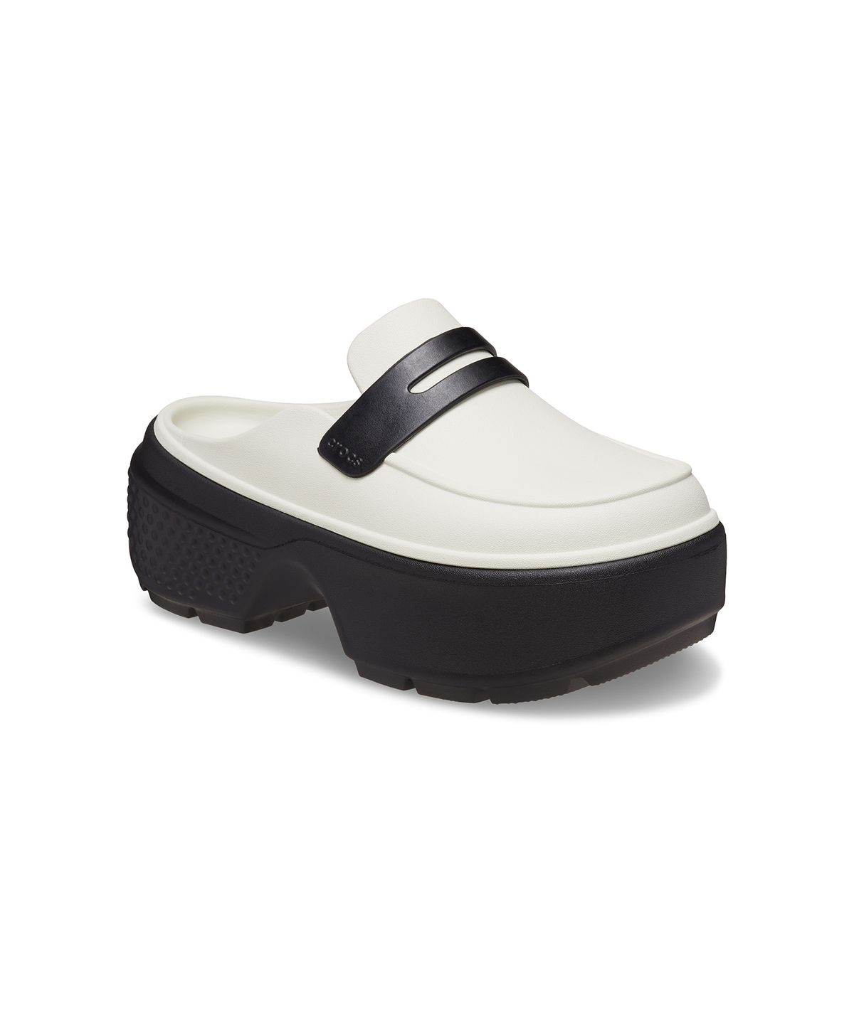 크록스(CROCS) 스톰프 로퍼 - 린넨 블랙 / 209937-1HR