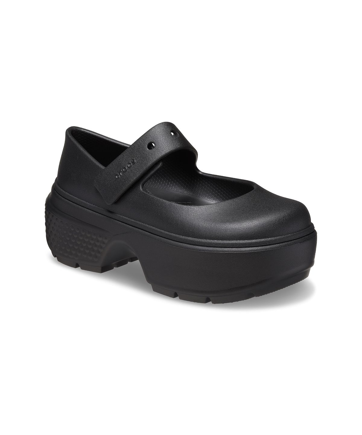 크록스(CROCS) 스톰프 메리제인 - 블랙/블랙 / 209939-060