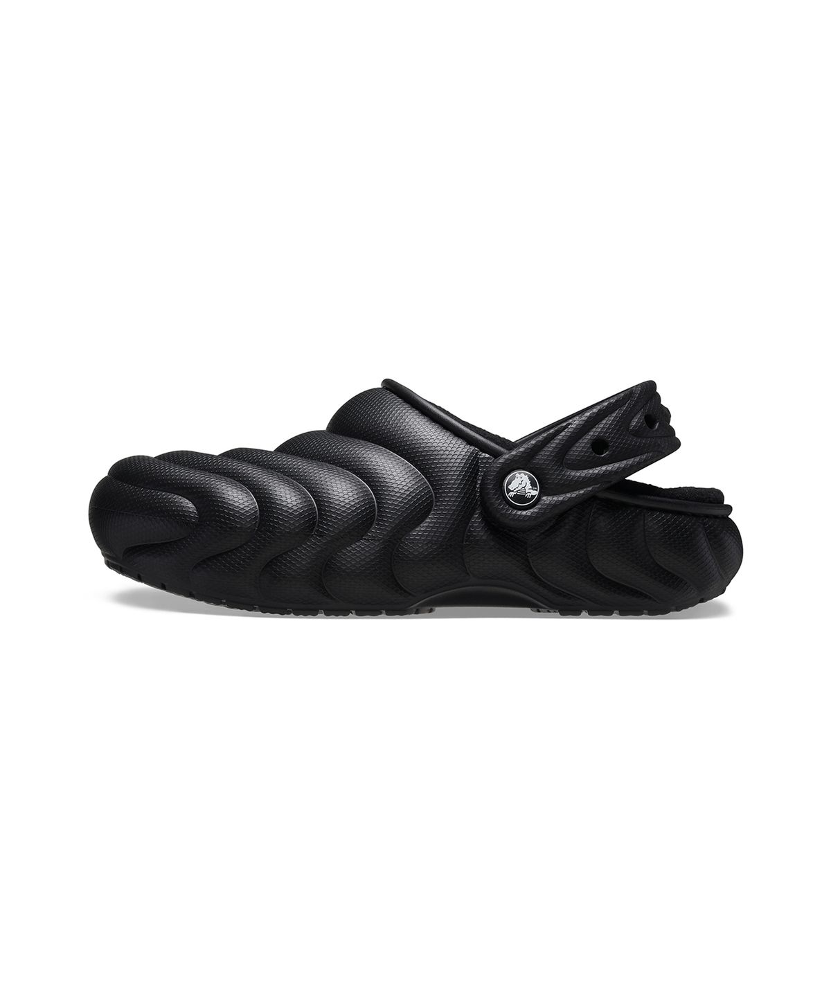 크록스(CROCS) 클래식 라인드 오버퍼프 클로그 - 블랙 / 210059-001